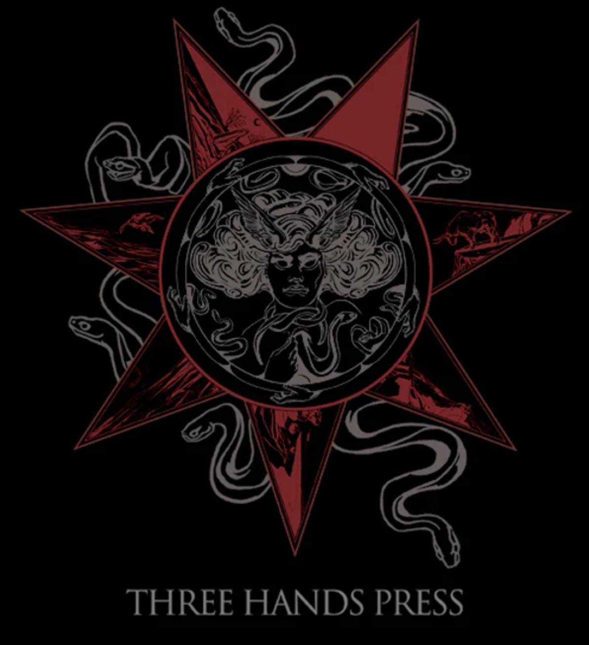 Garment design for Three Hands Press From original artwork by James Dunk.