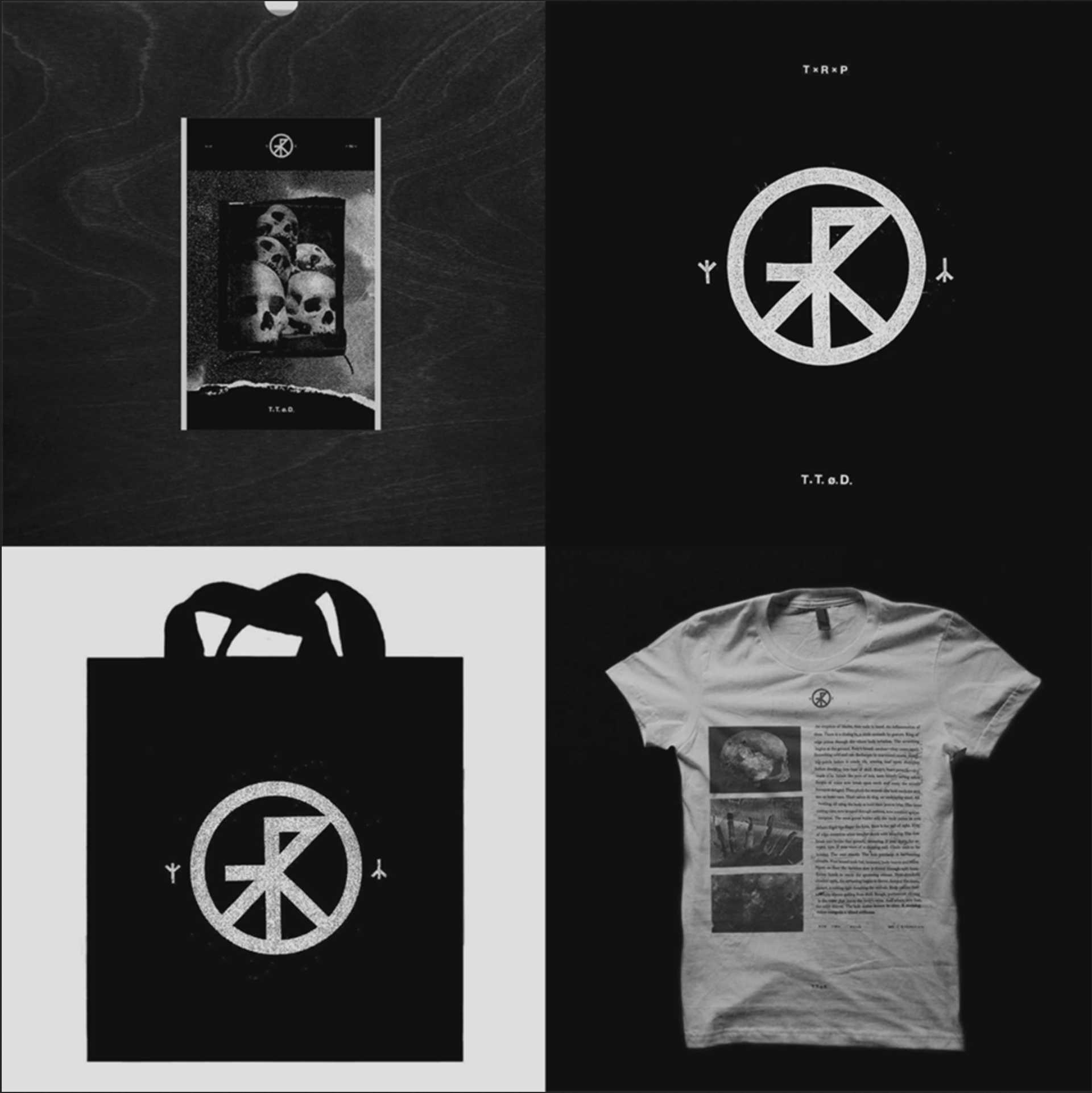 Text for the limited edition shirt within The Totality of Death boxset from Trepaneringsritualen.