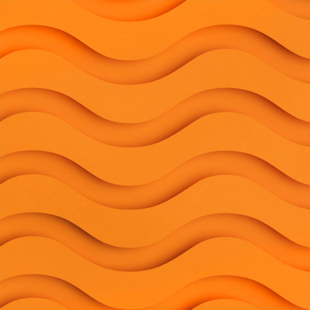 wave pattern orange paper