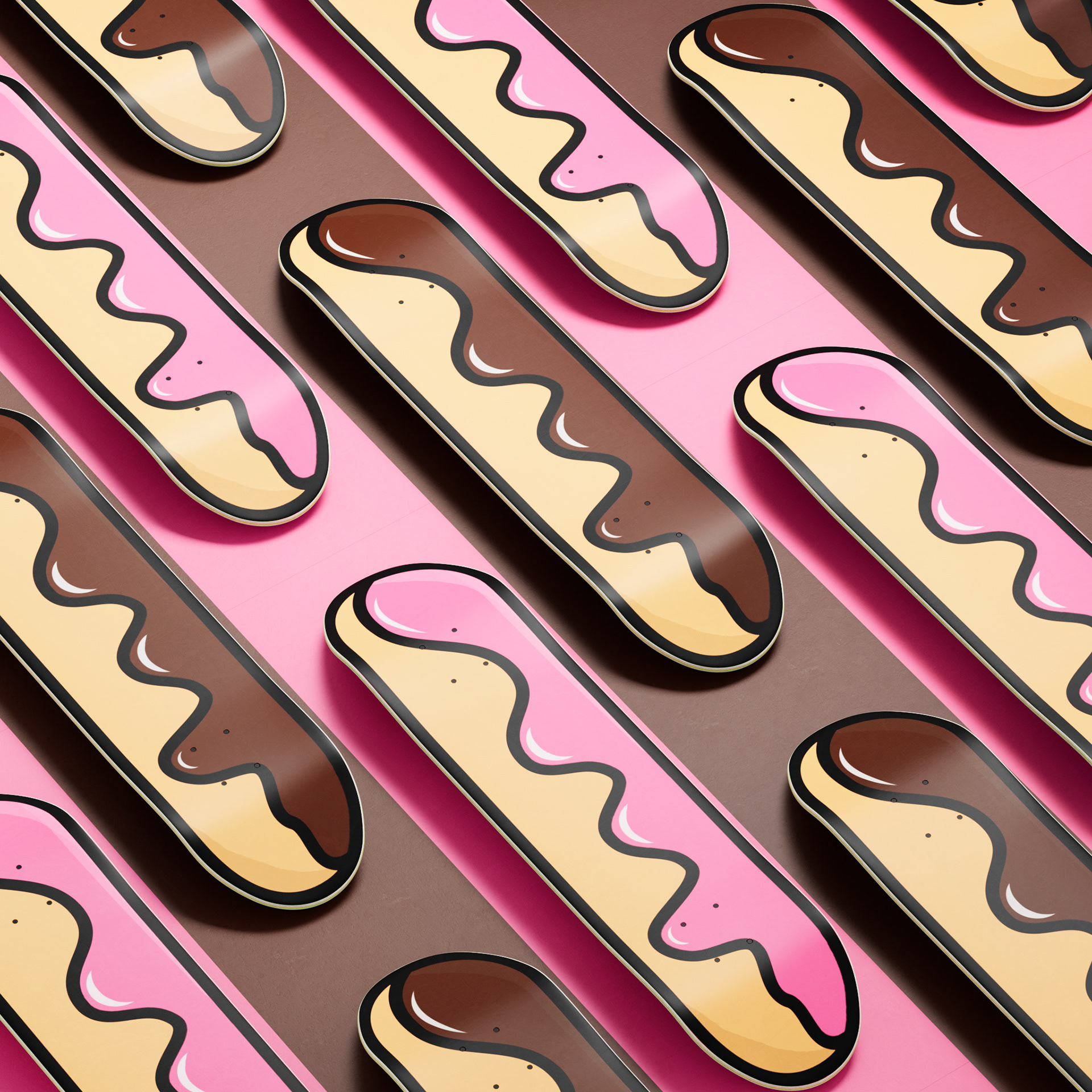 Maya skateboard render donut