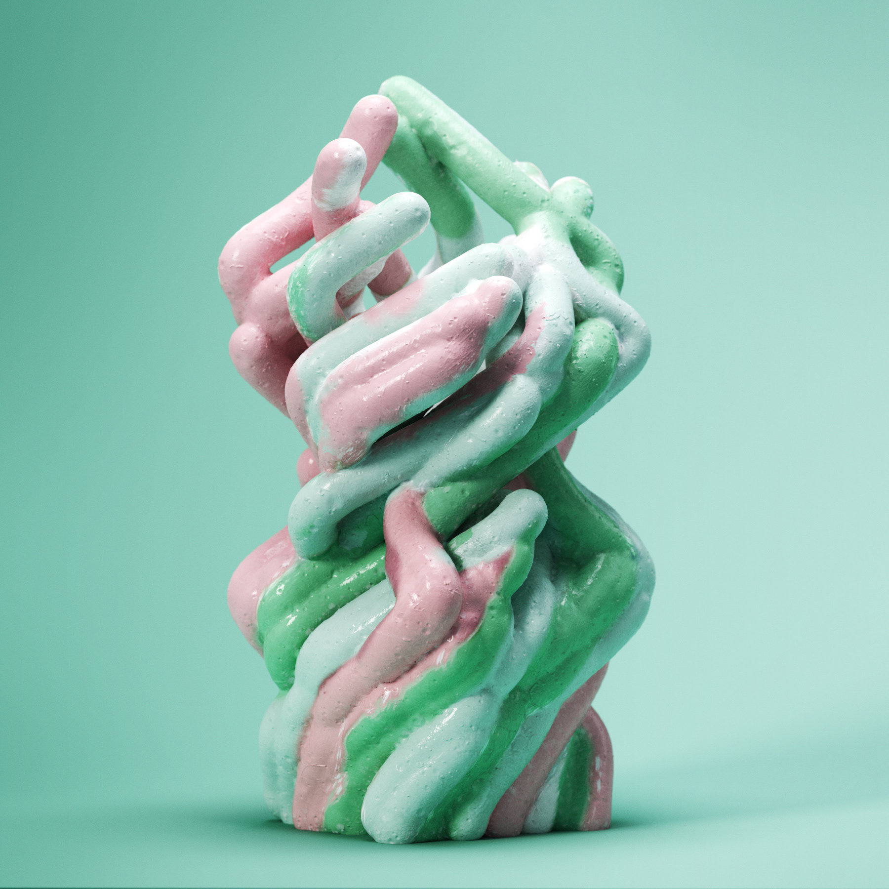 Maya sculpture 3d organic green 3d