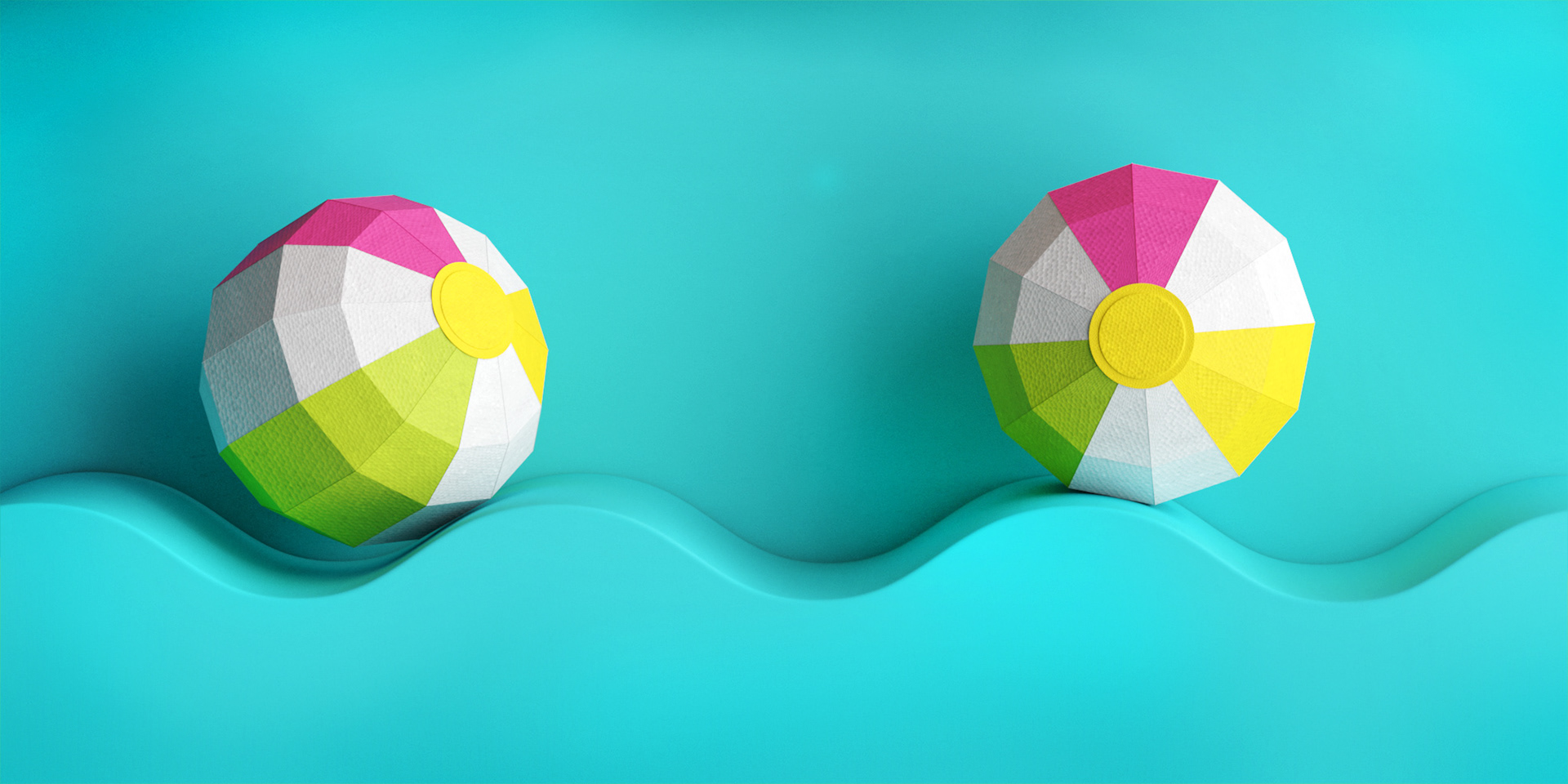 beachball waves summer