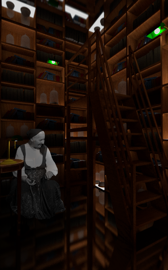 V-Ray render of the Library