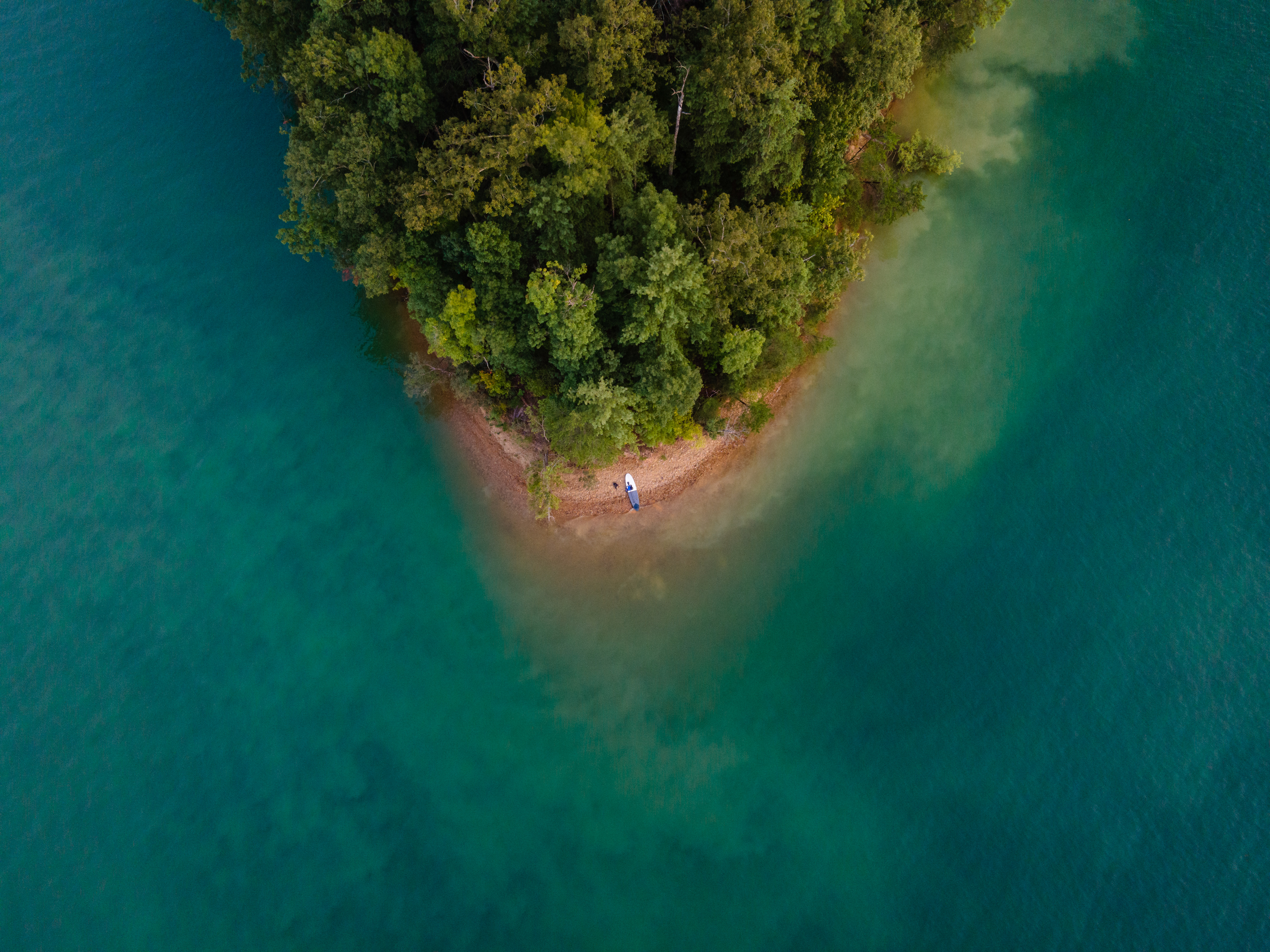 Paddling on South Holston Lake, TN