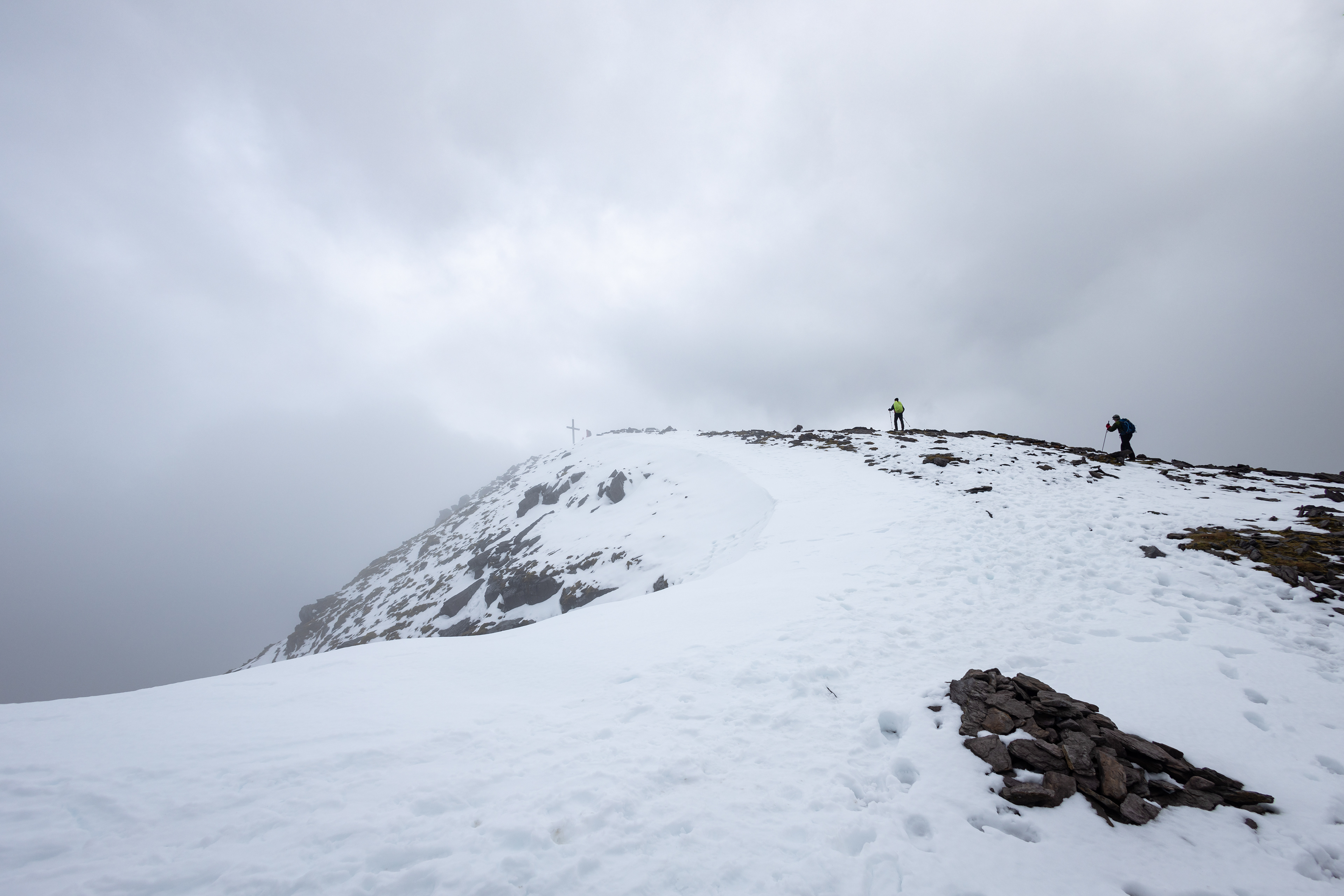 Snowy Summit of Carrauntoohil, Ireland's Highest Point, Co. Kerry