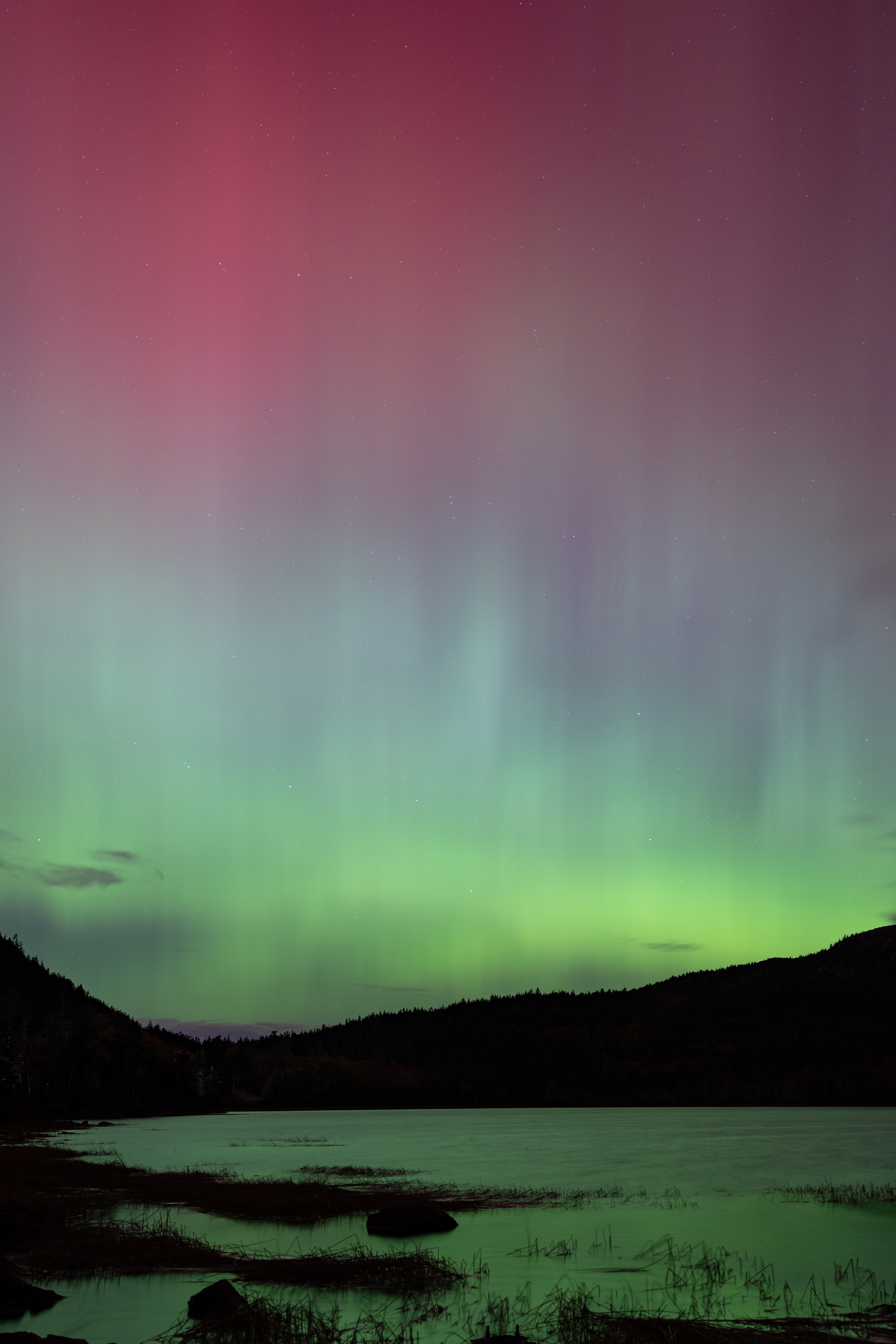 Aurora Borealis over Acadia NP