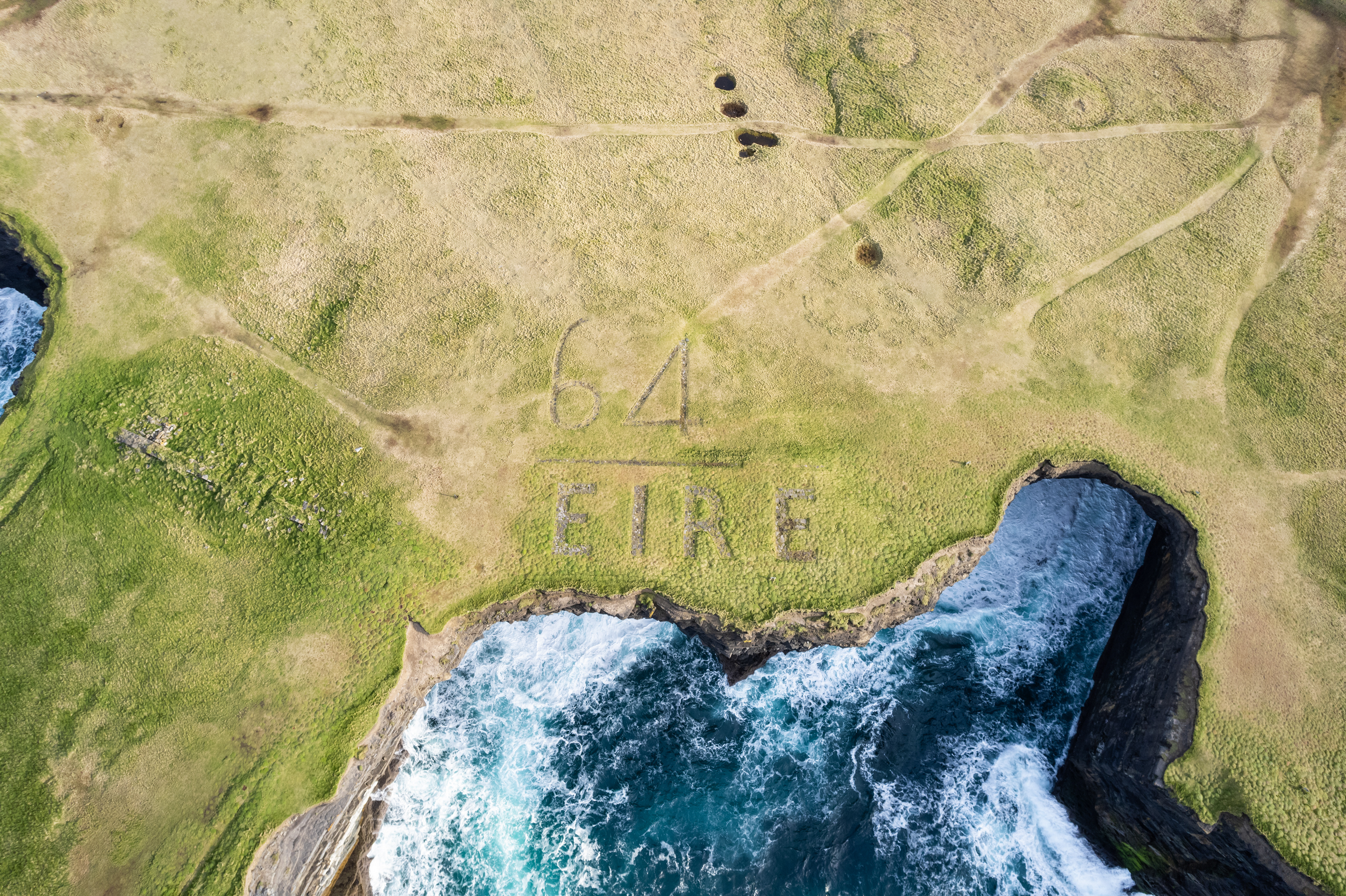 EIRE Sign at Downpatrick Head, Co. Mayo