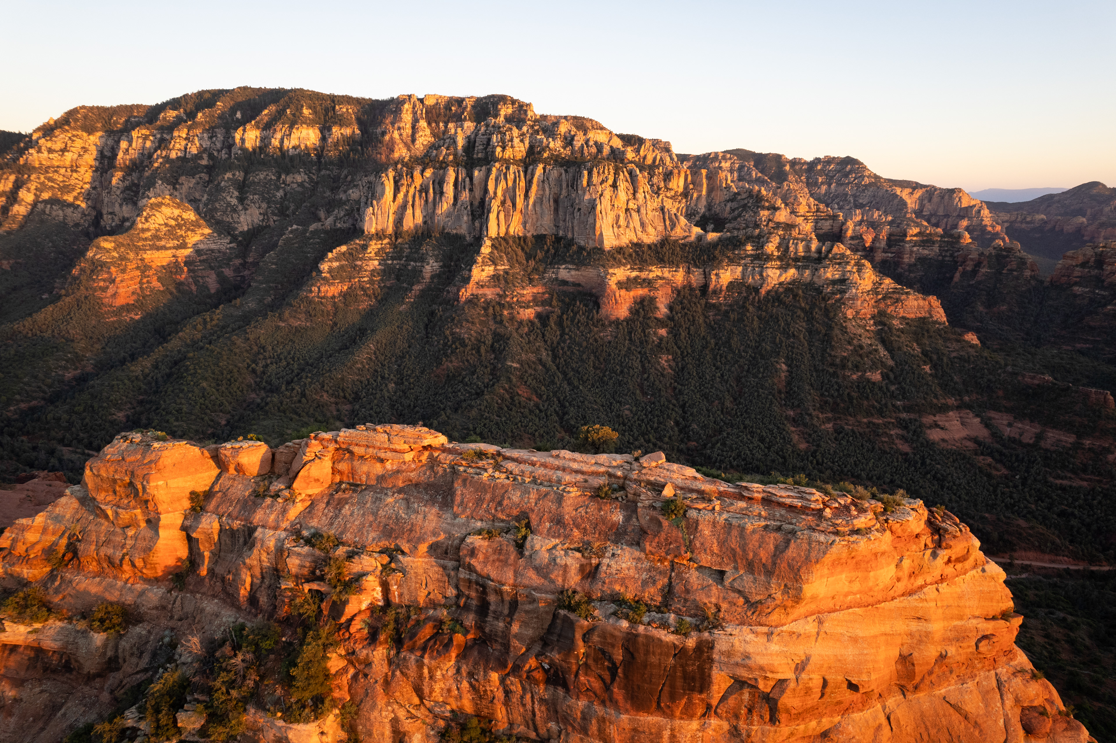 Sunset on the Red Rock of Sedona, AZ