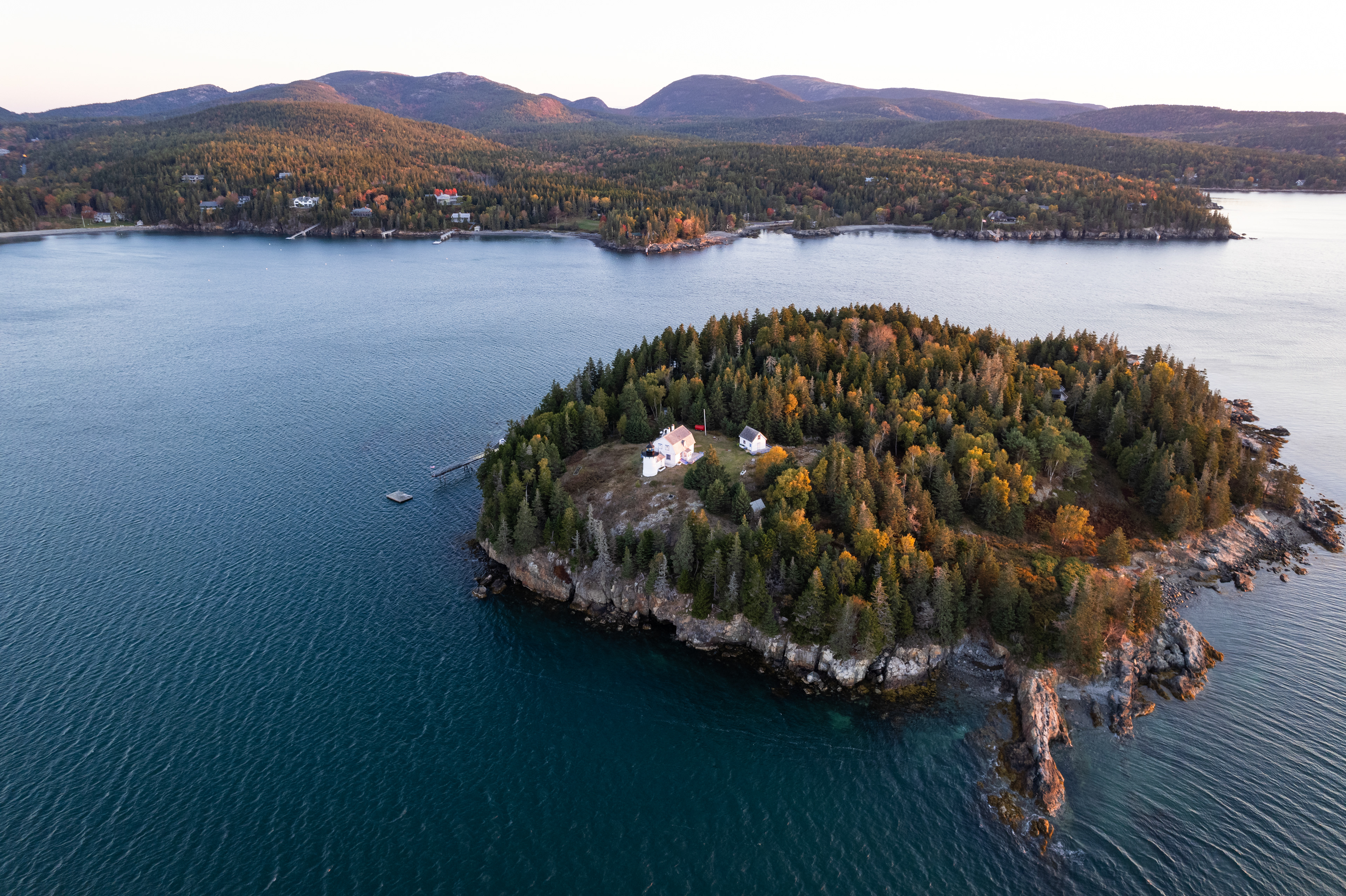 Sunrise at Bear Island Light