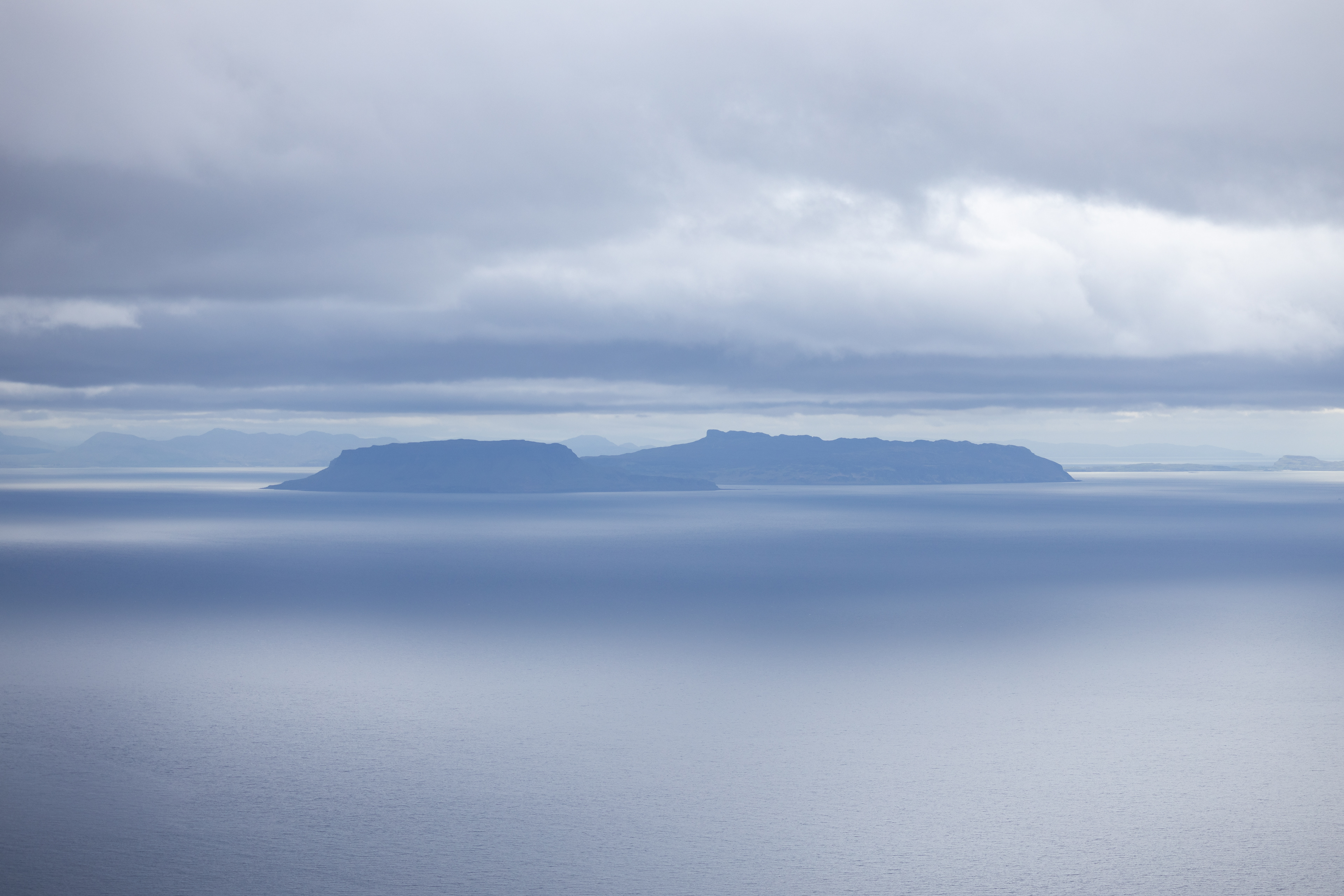 Isle of Eigg seen from Sgurr na Stri on the Isle of Skye
