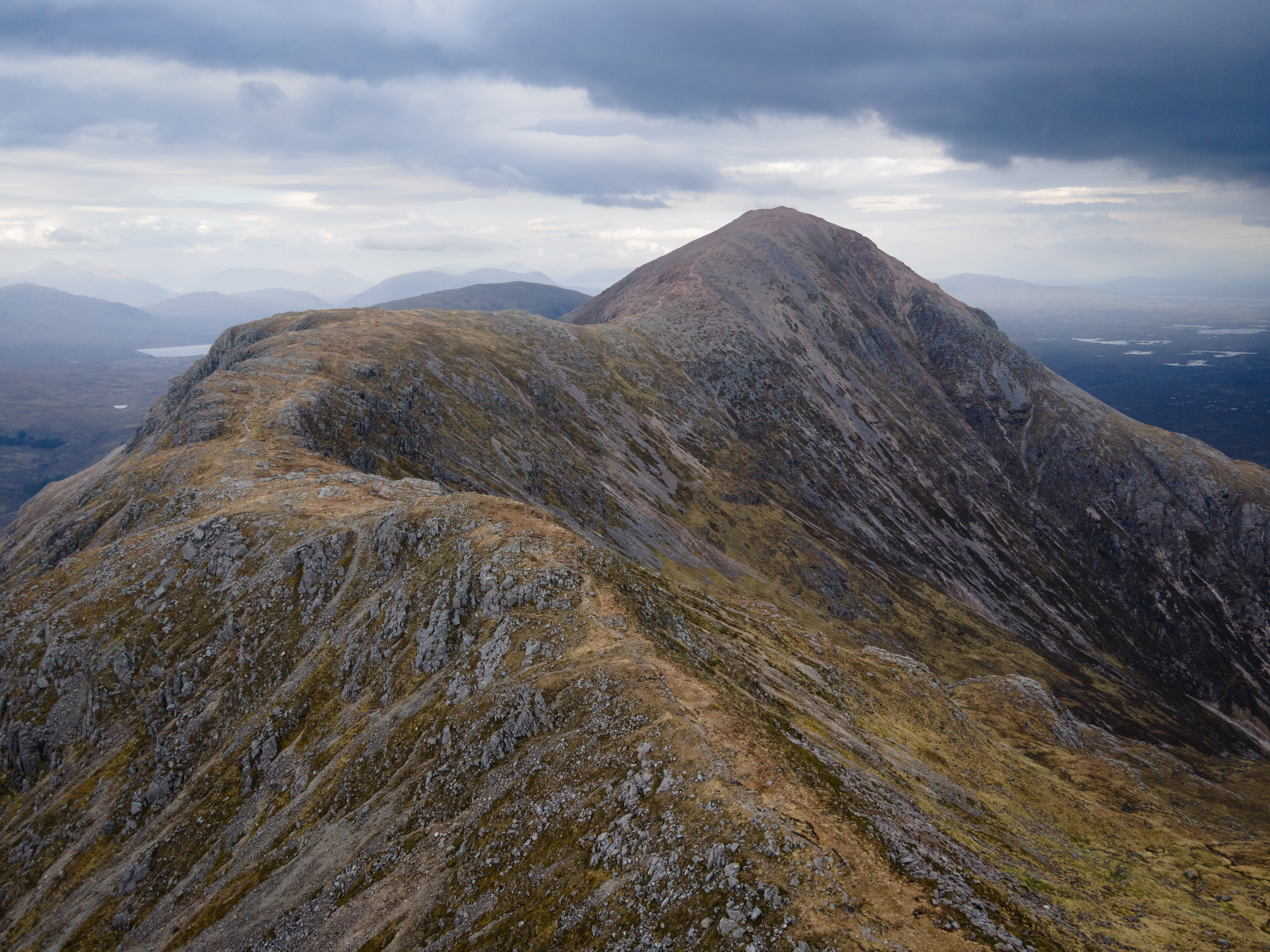 Ridge from Stob Dearg to Stob na Doire on the Buachaille Etive Mòr, Glencoe