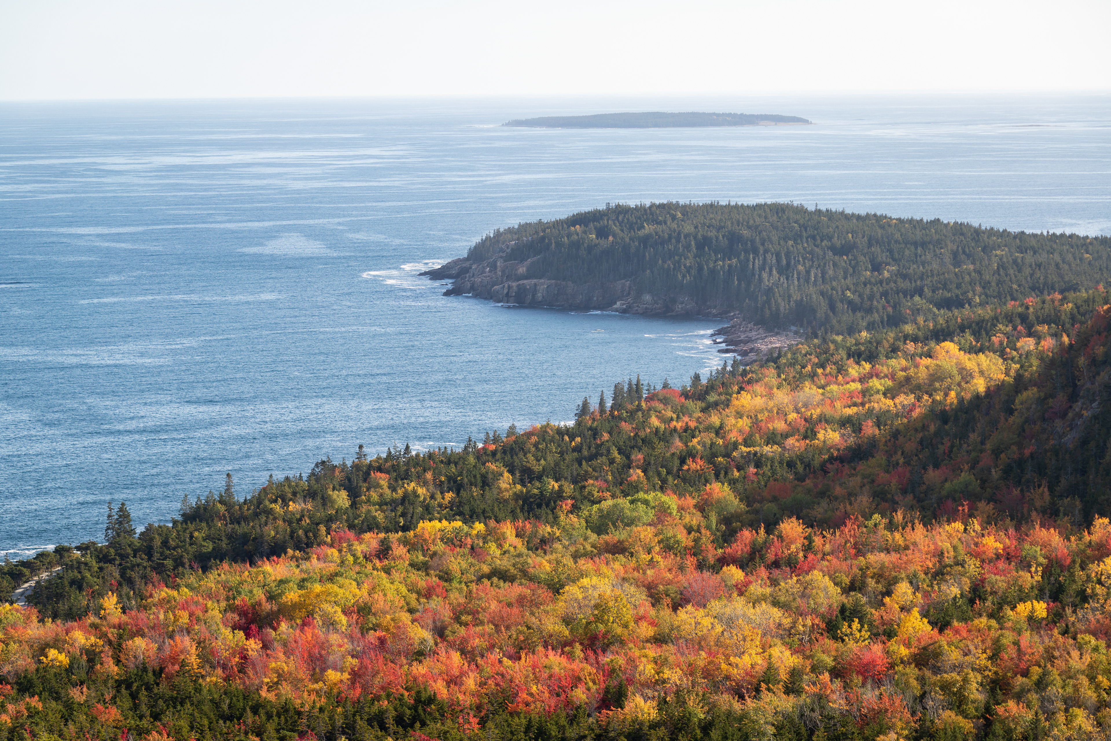 Fall Colors at the Beehive, Acadia NP