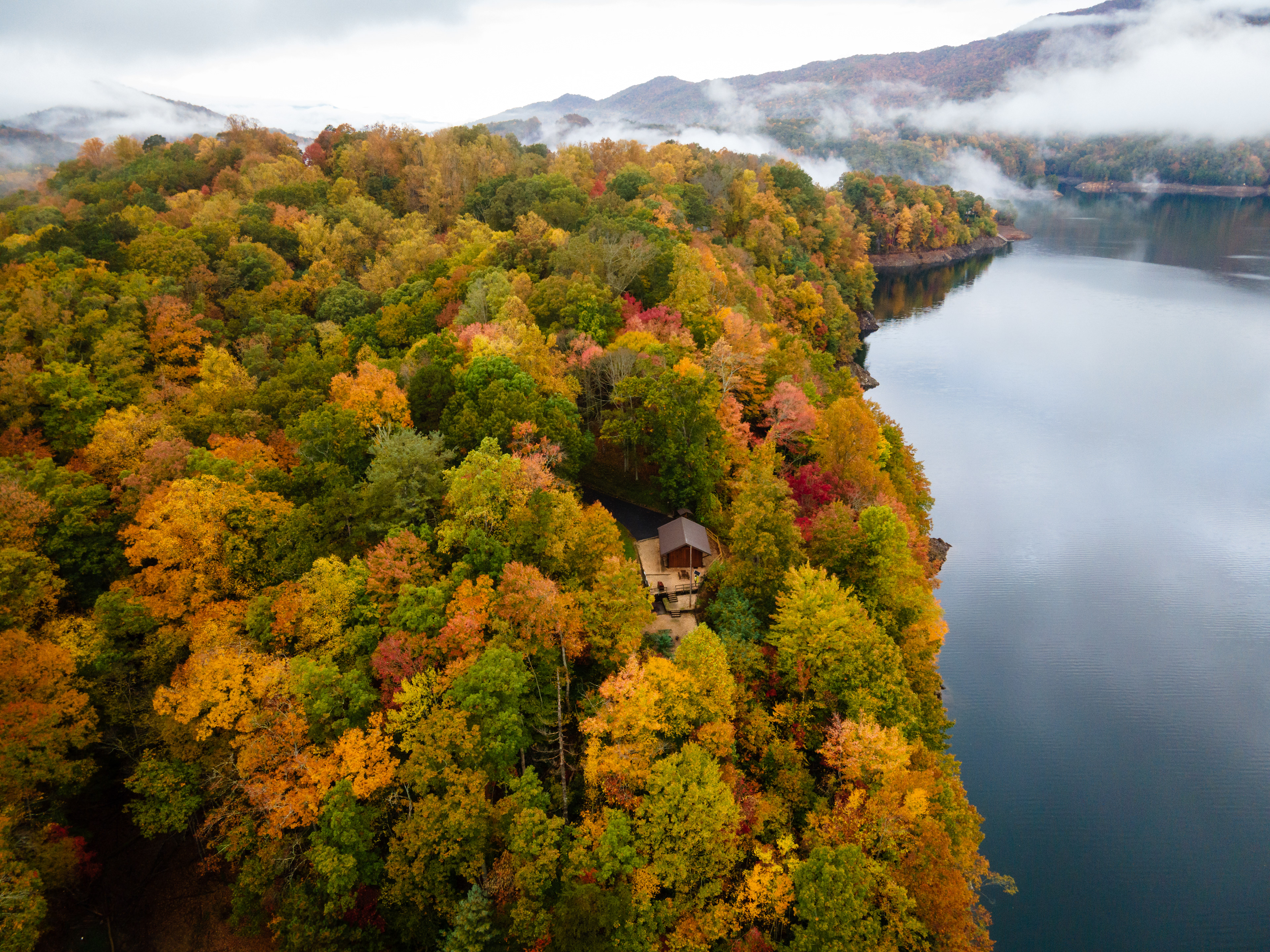 Fall at Fontana Lake, Graham Co.