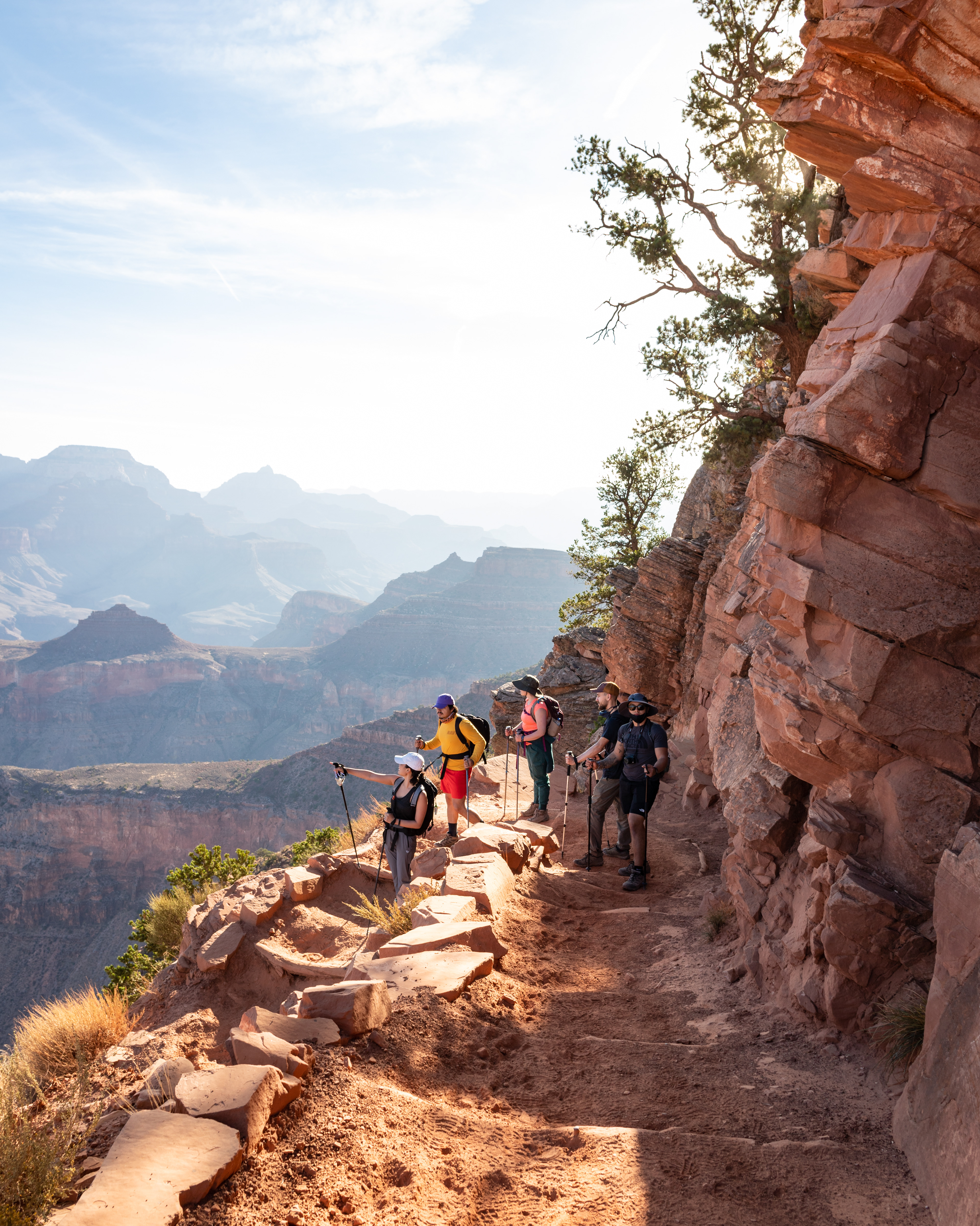 Hiking the South Kaibab in Grand Canyon NP, AZ