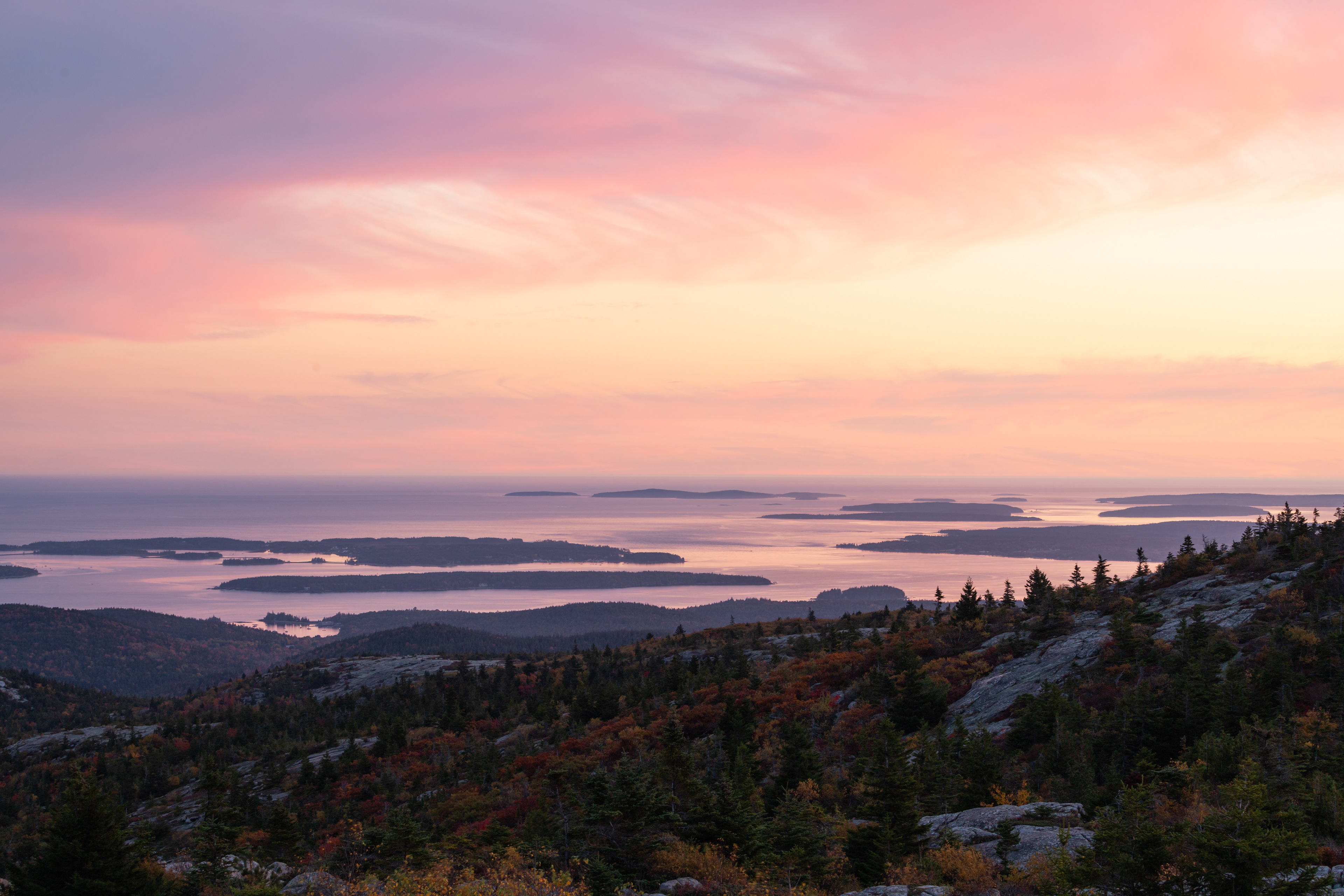 Sunset from Cadillac Mountain, Acadia NP