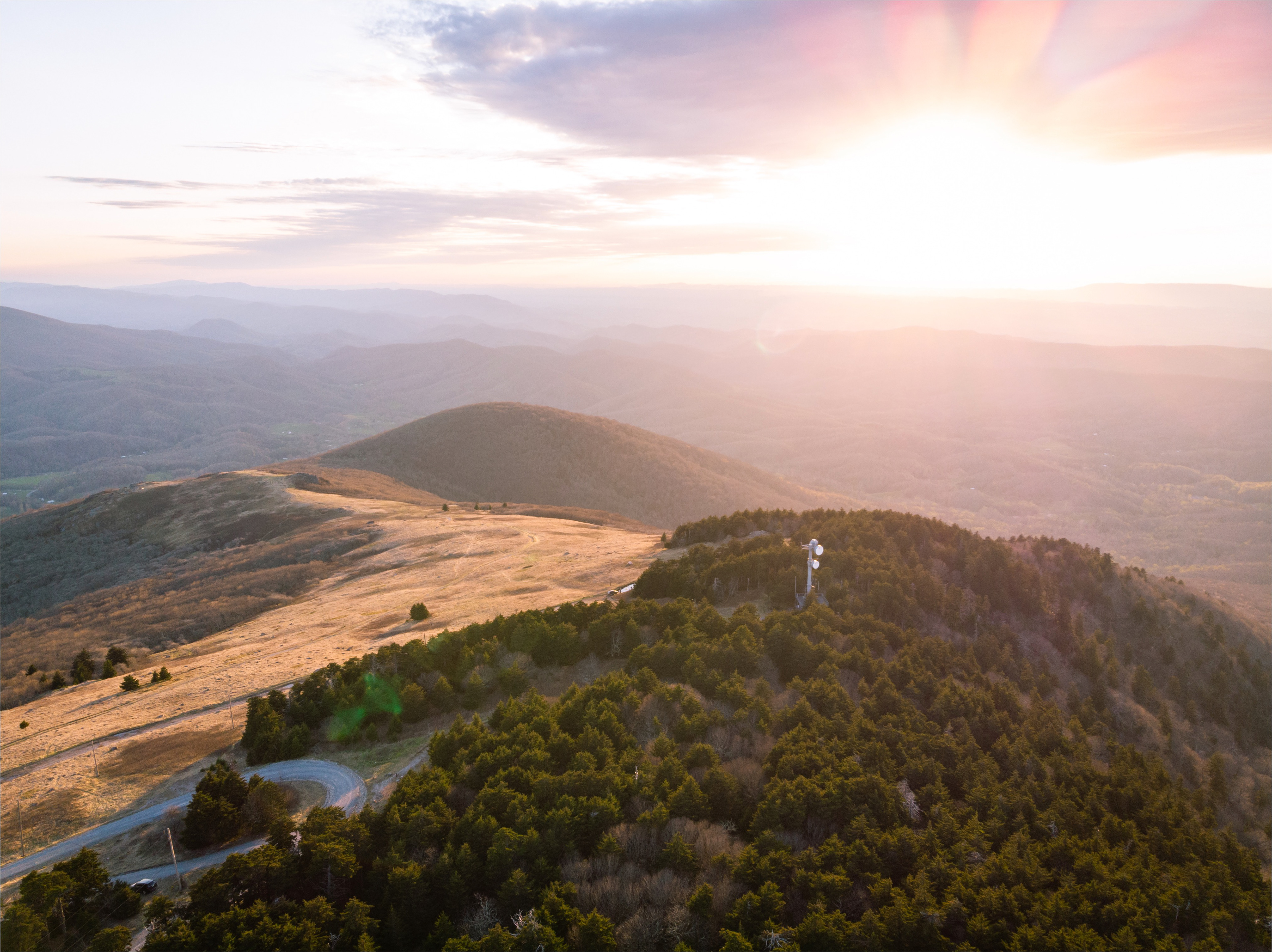 Golden Hour over Whitetop Mountain, VA