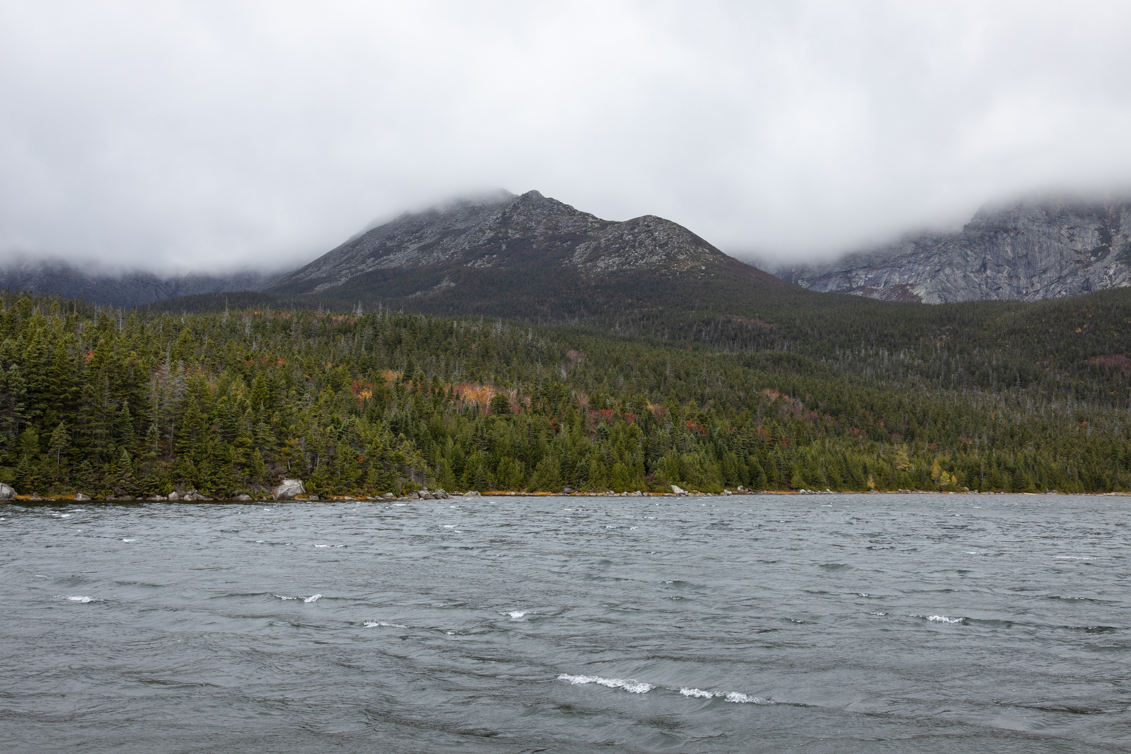 A Windy Fall Day at Mount Katahdin