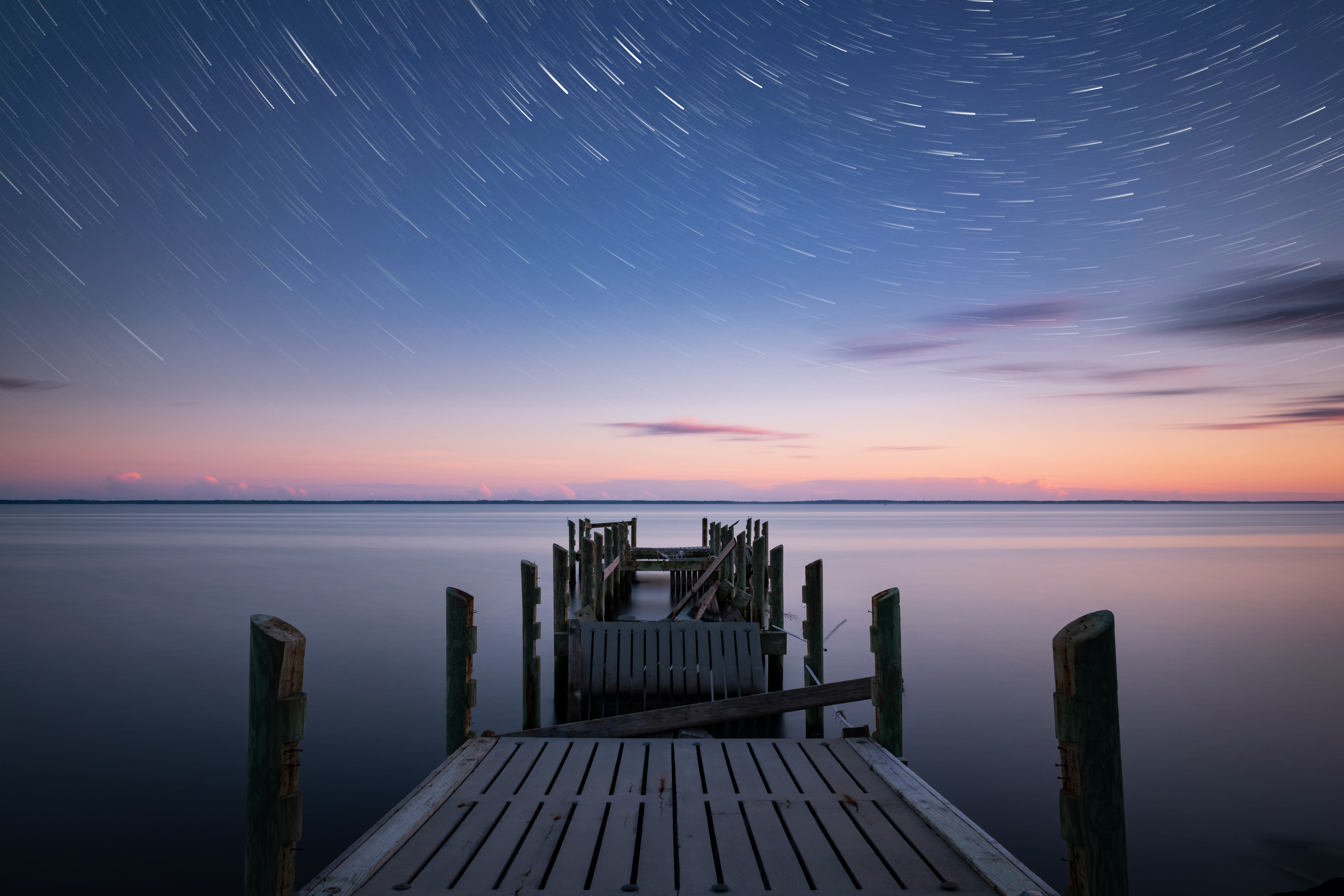 Stars Trails over the Neuse