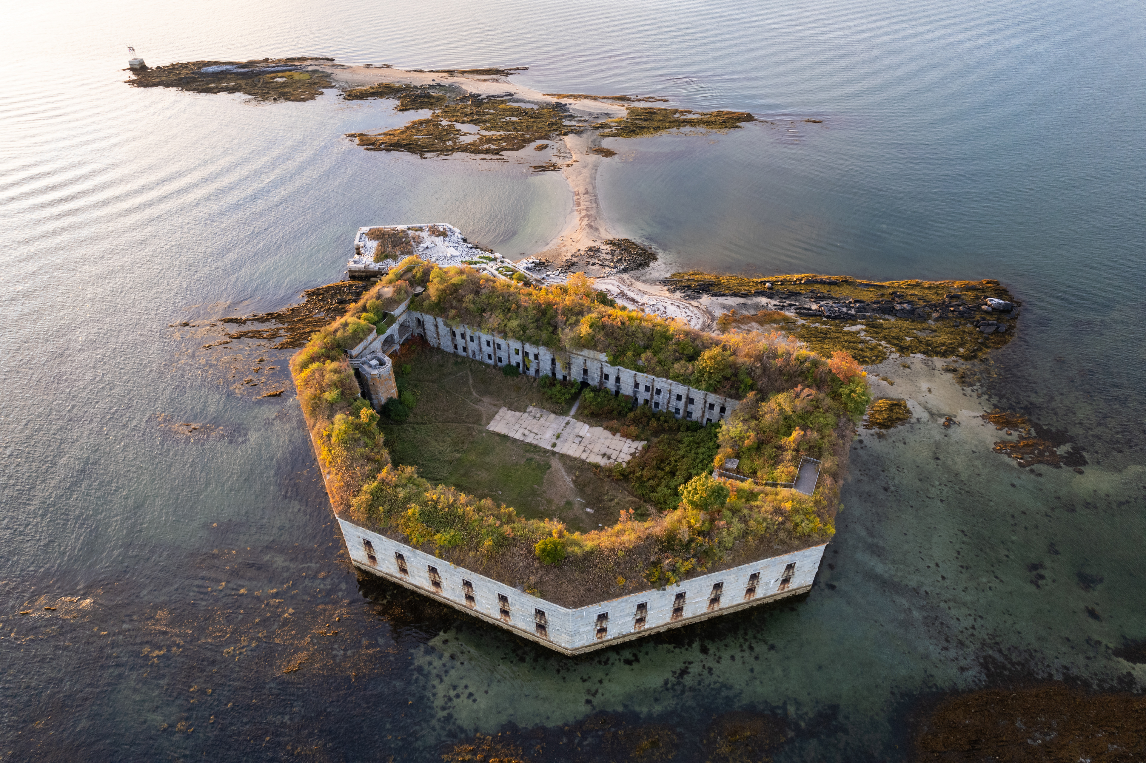Golden Hour over Fort Gorges