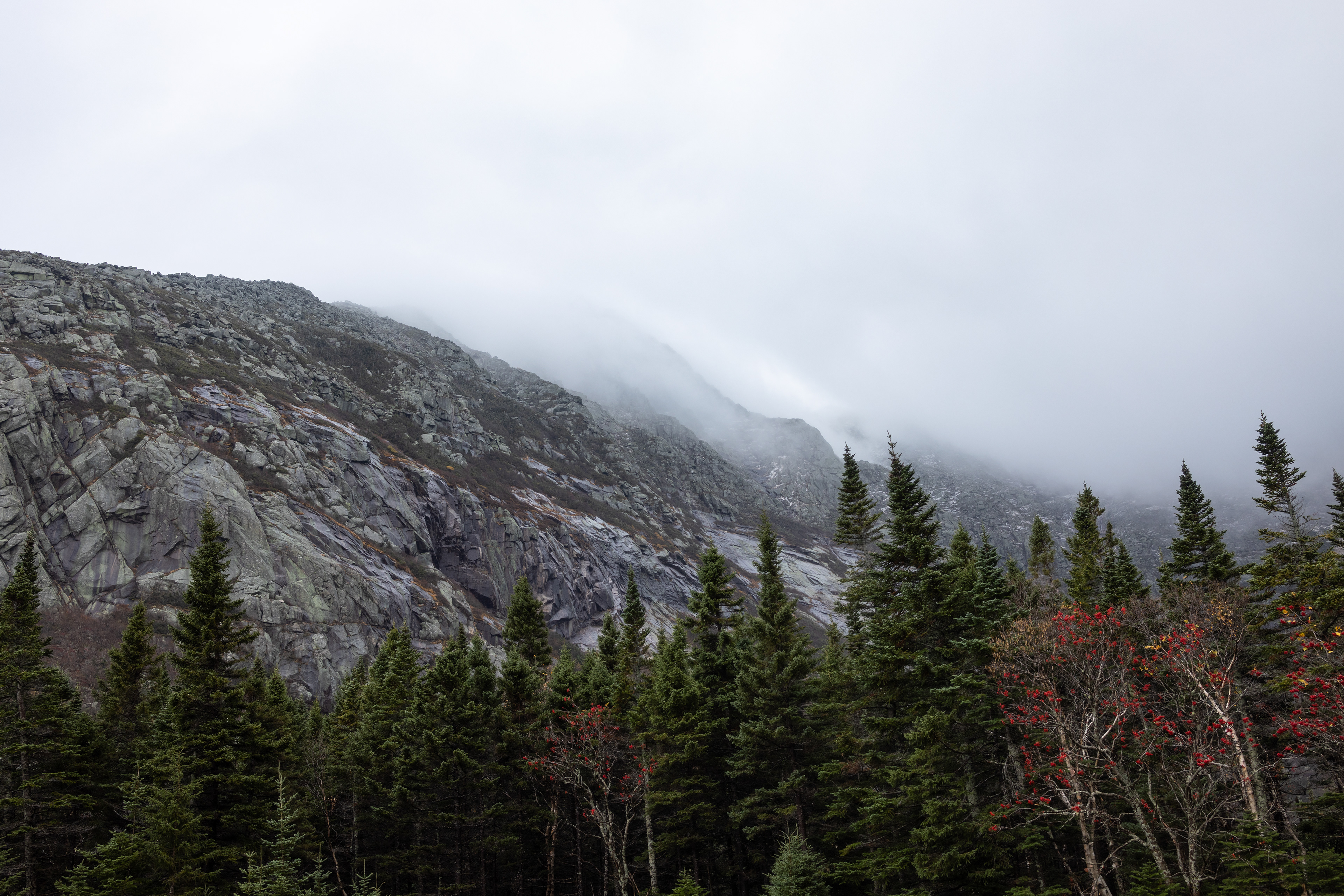 Mount Katahdin Hidden in the Clouds
