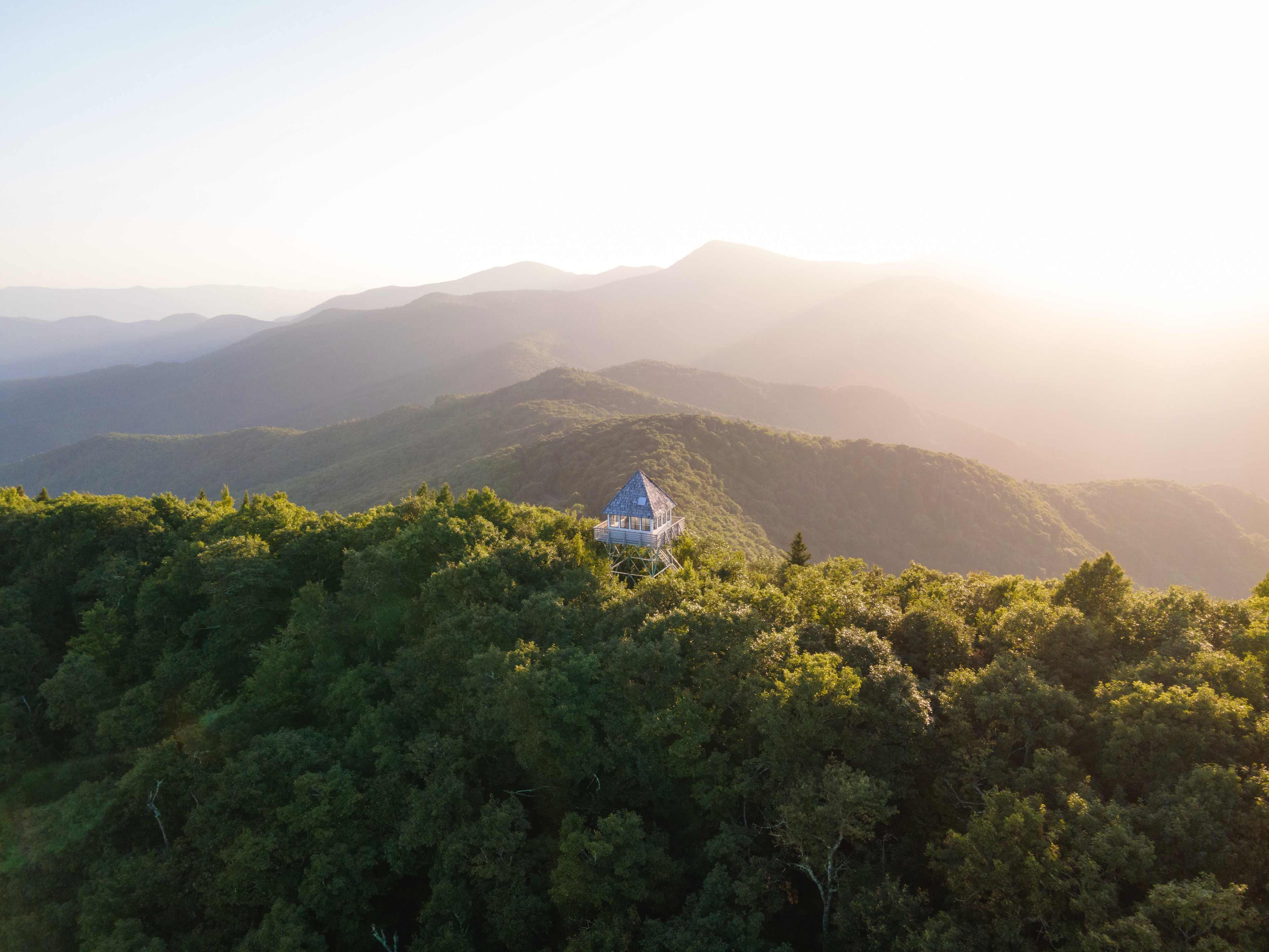 Green Knob Lookout Tower, Yancey Co.