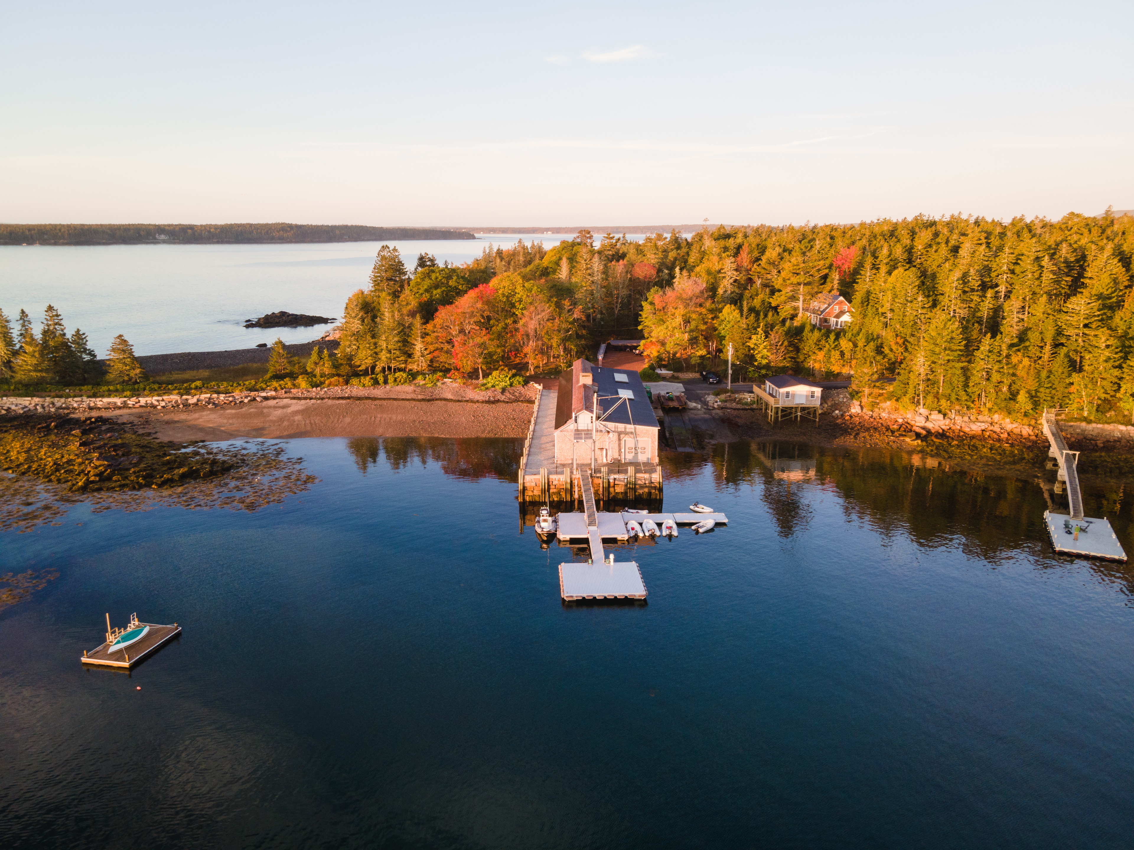 Sunrise over Seal Harbor, Mount Desert Island