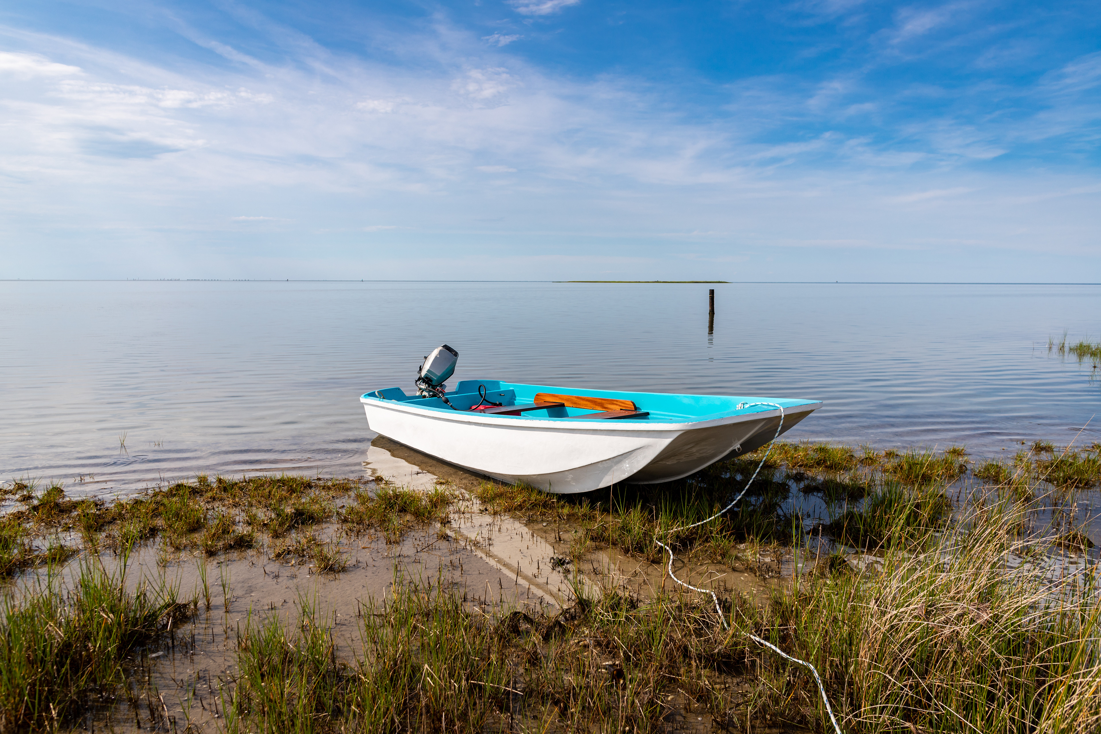 Boating on Ocracoke Island