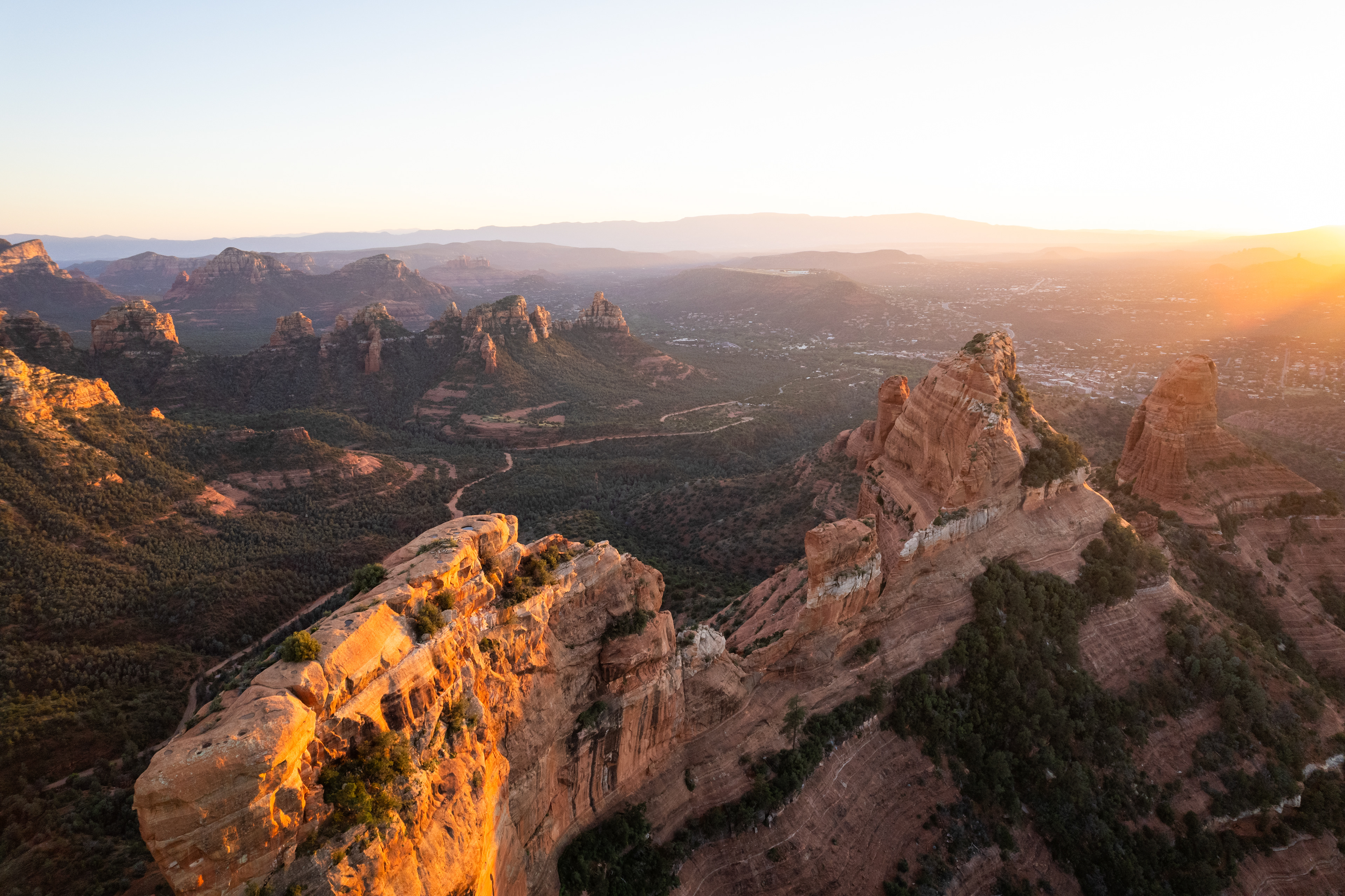 Sunset over Sedona, AZ