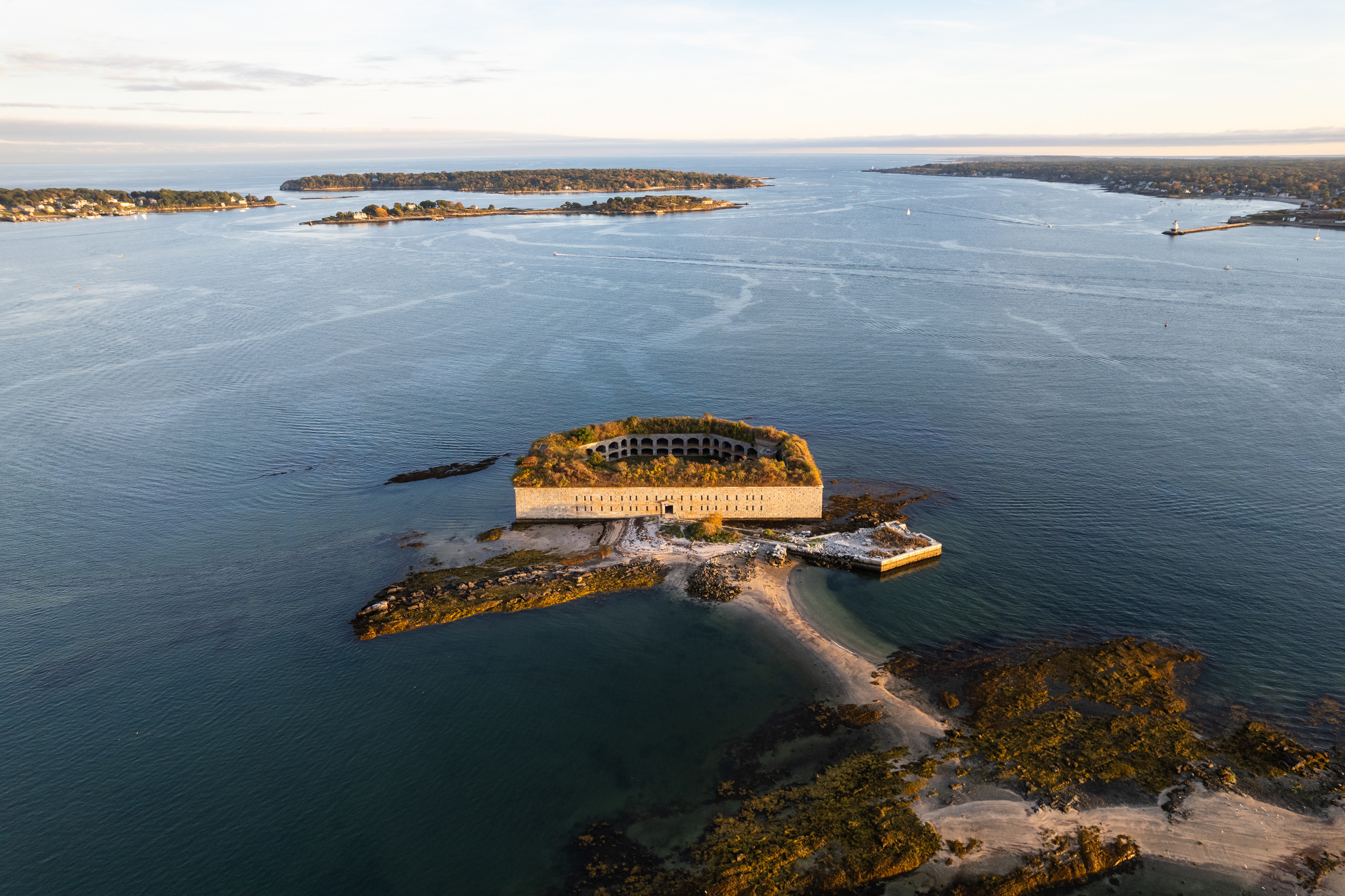 Golden Hour over Fort Gorges