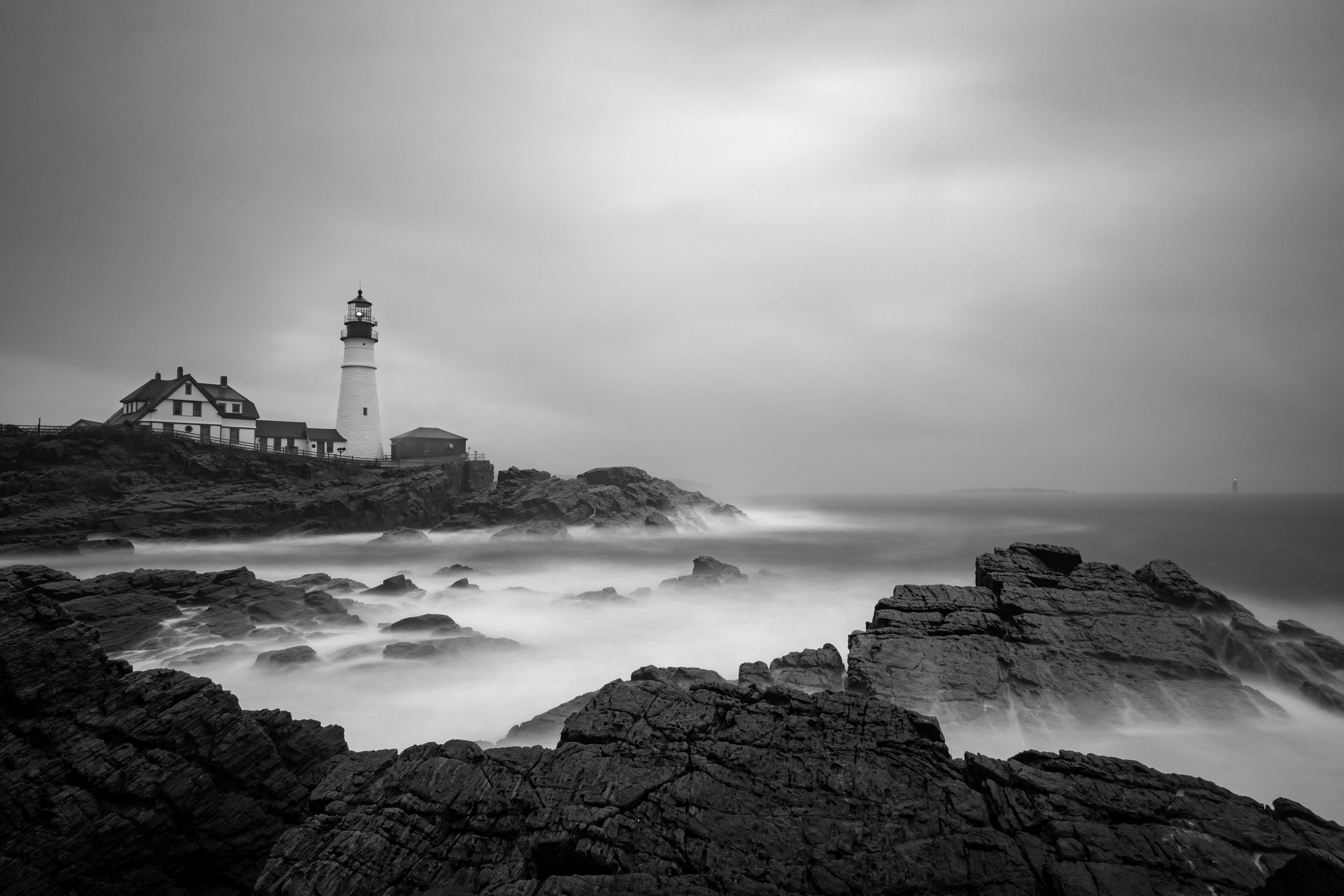 Stormy day at Portland Head Light