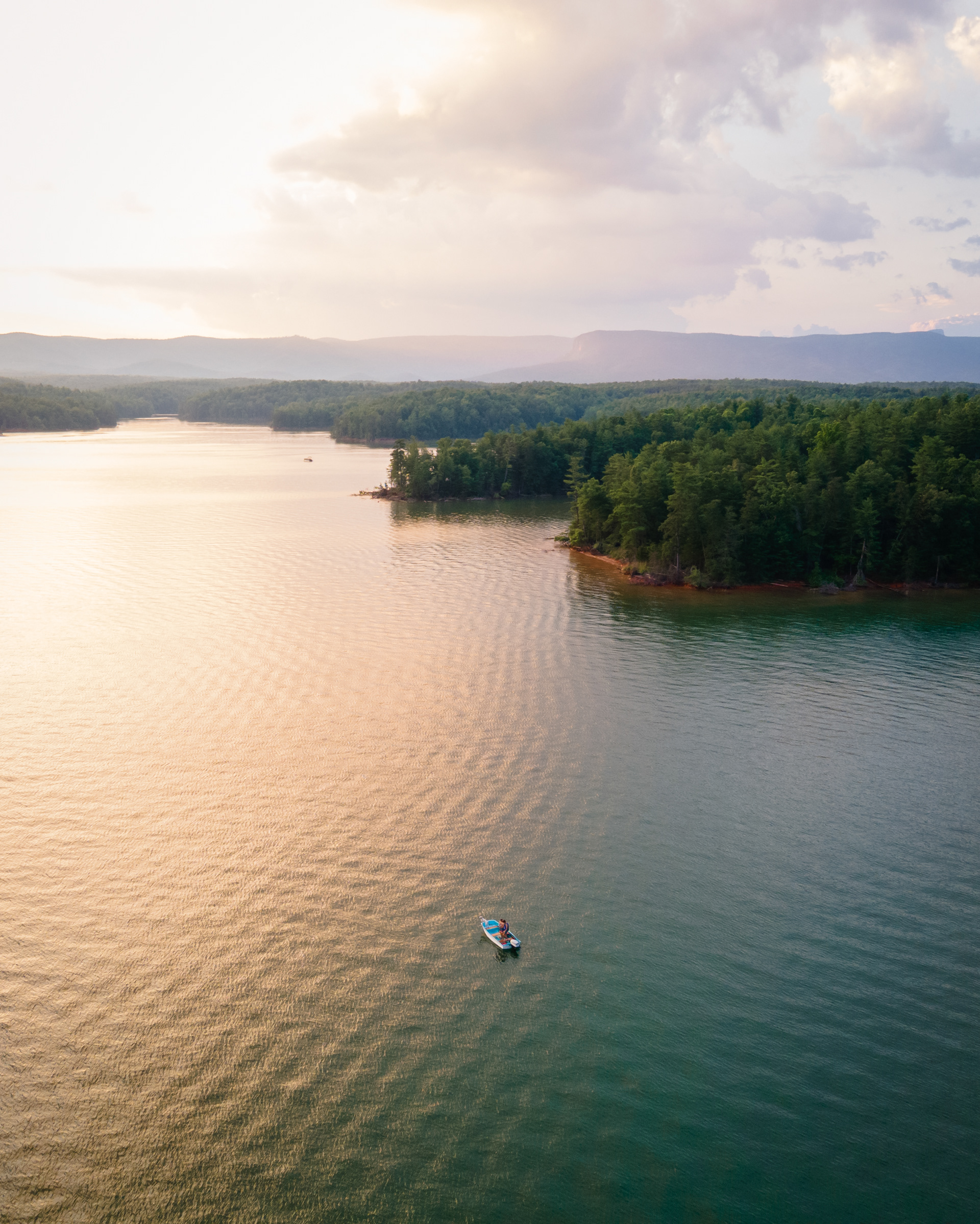 Sunset over Lake James, Burke Co.