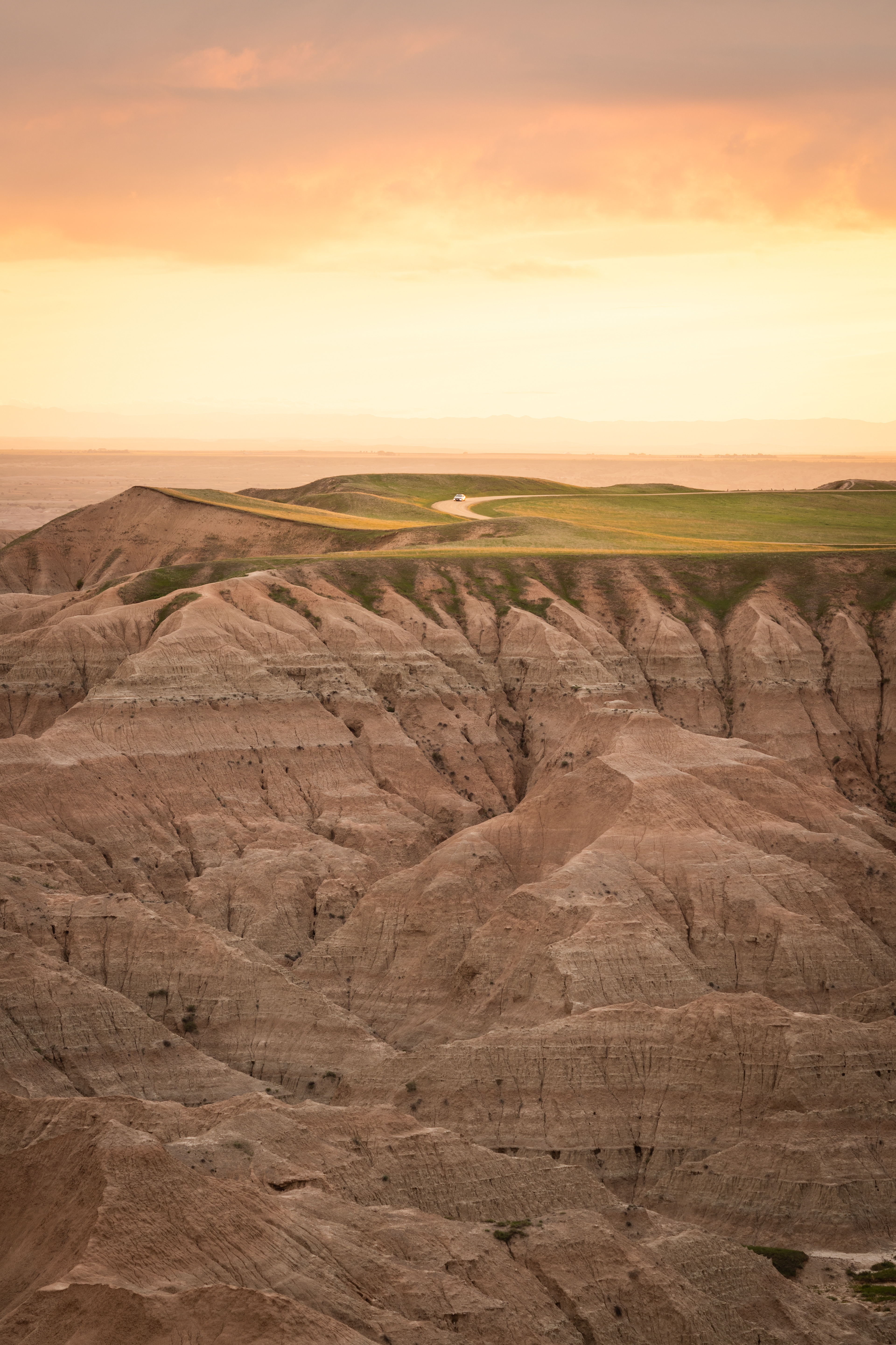 Golden Evening in Badlands NP, SD