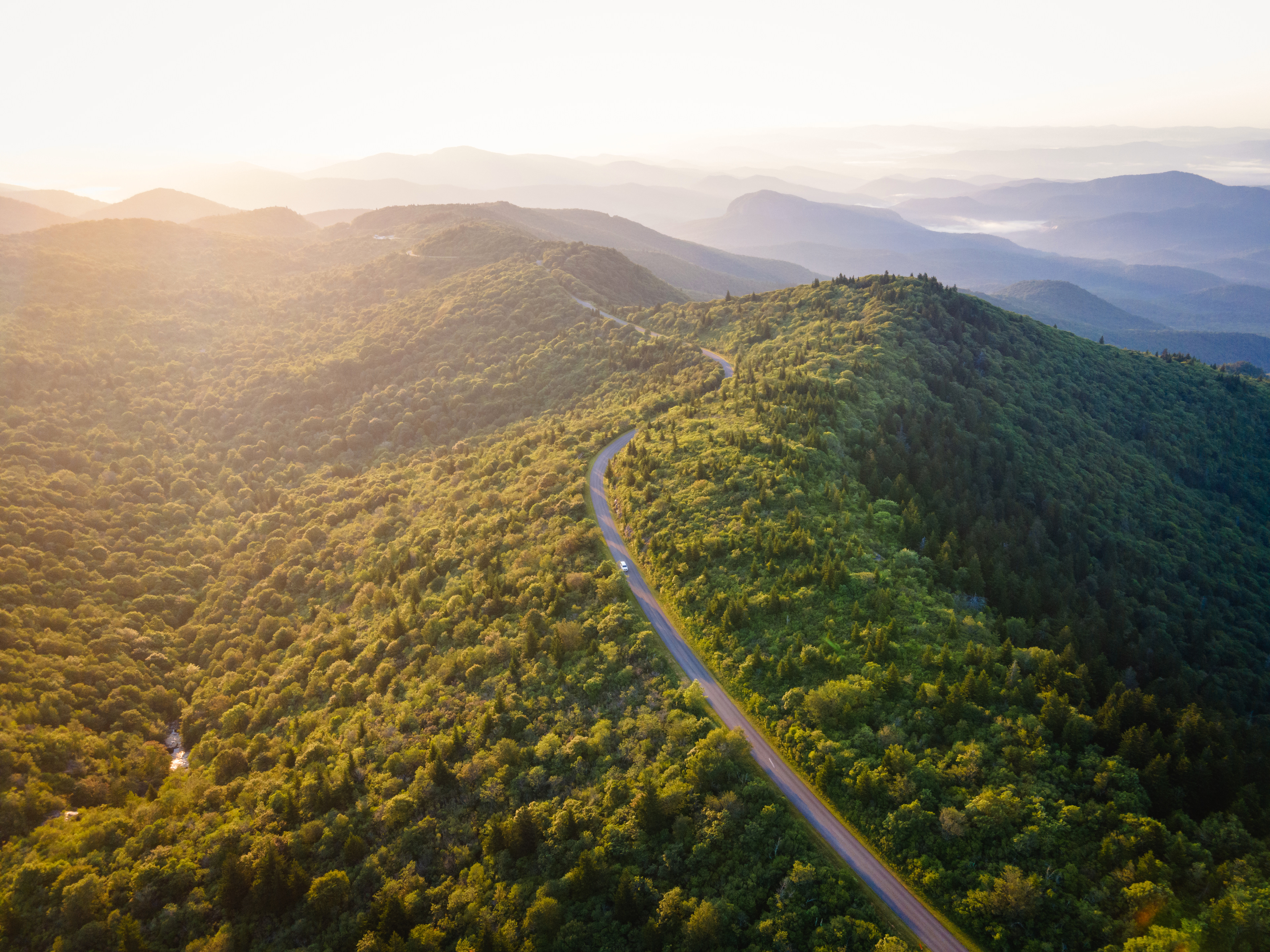 Morning Light over the Blue Ridge, Haywood Co.