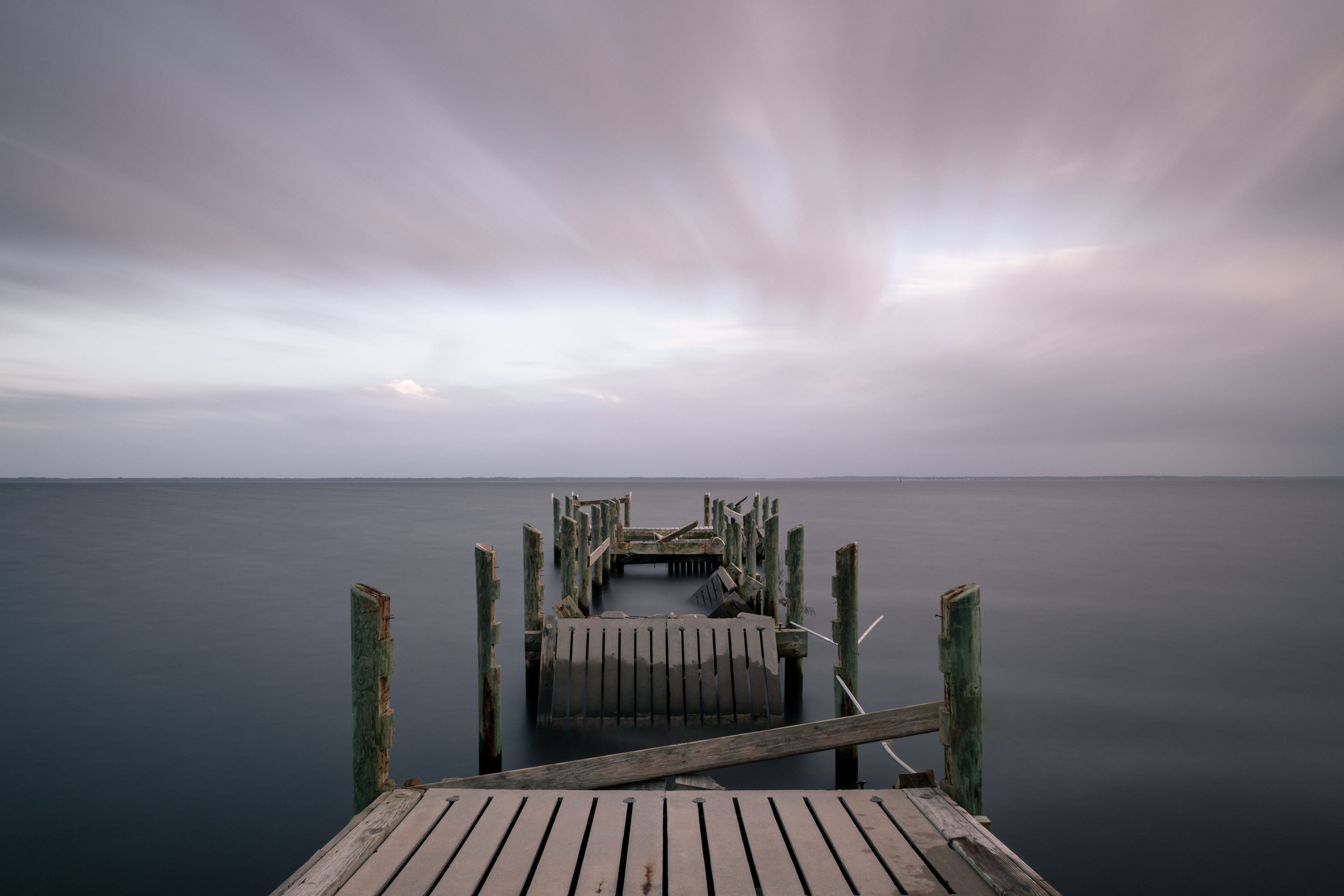 Cloudy Skies over the Neuse