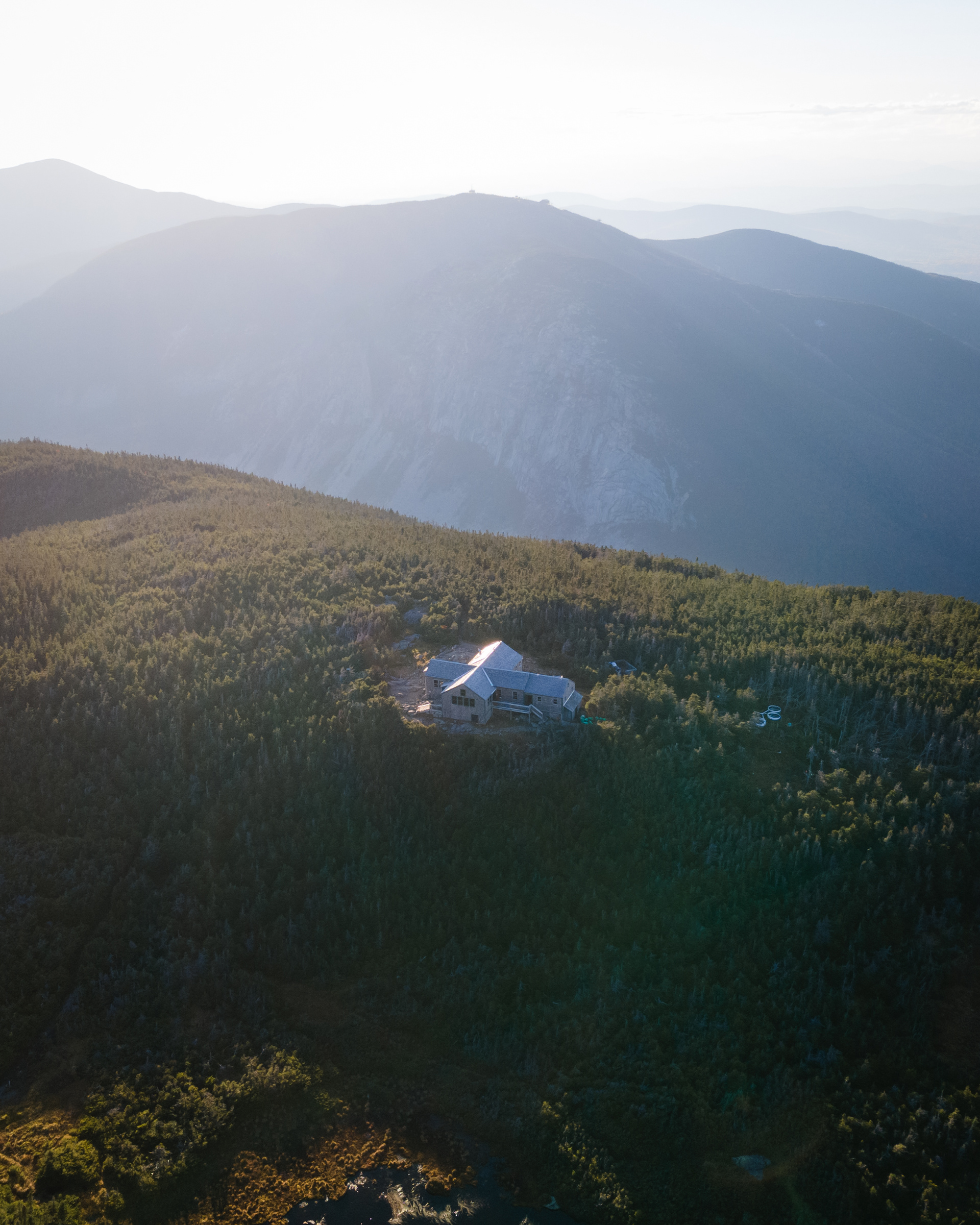 Greenleaf Hut on Mt. Lafayette in the White Mountains, NH