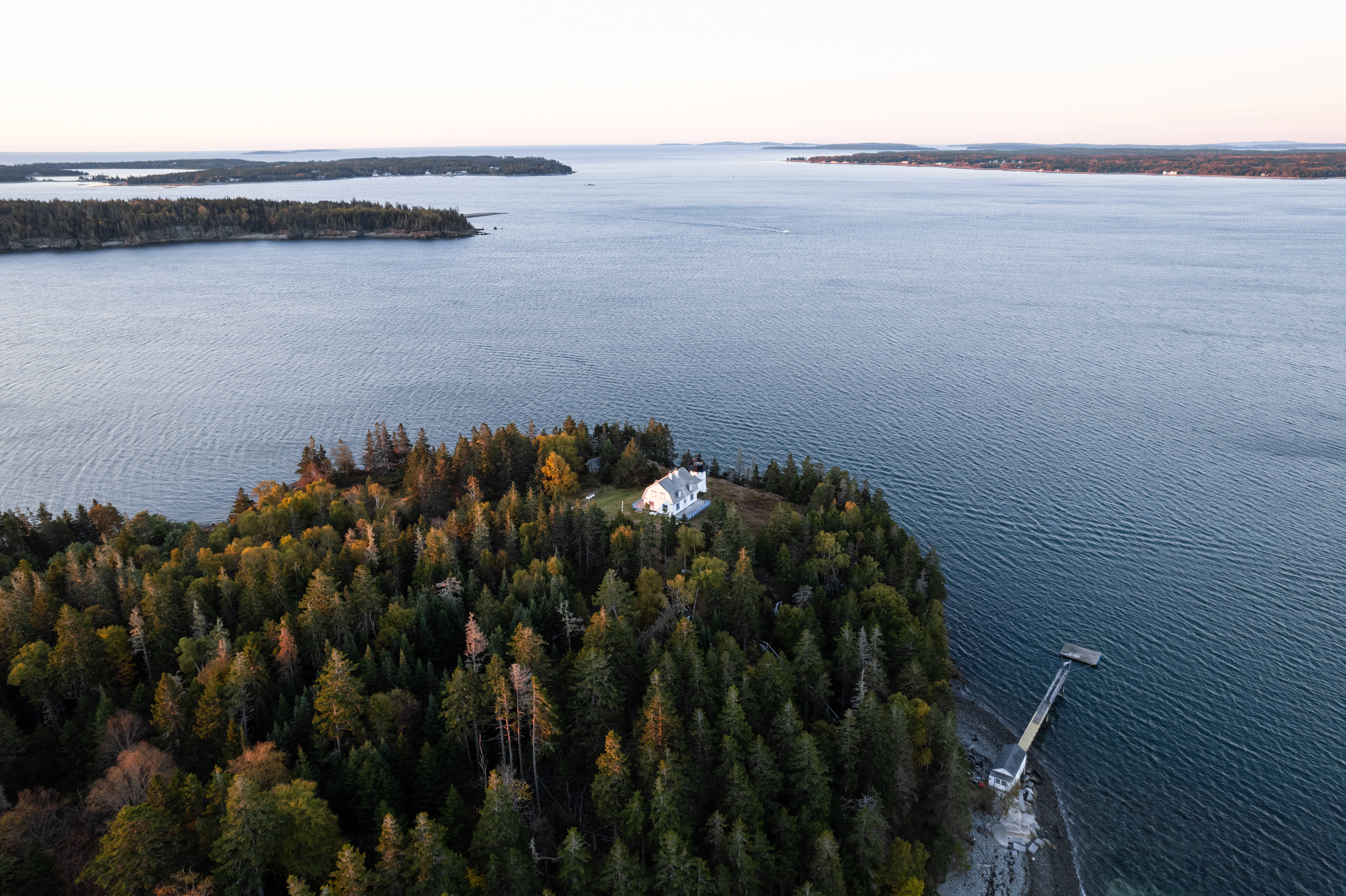 Sunrise at Bear Island Light