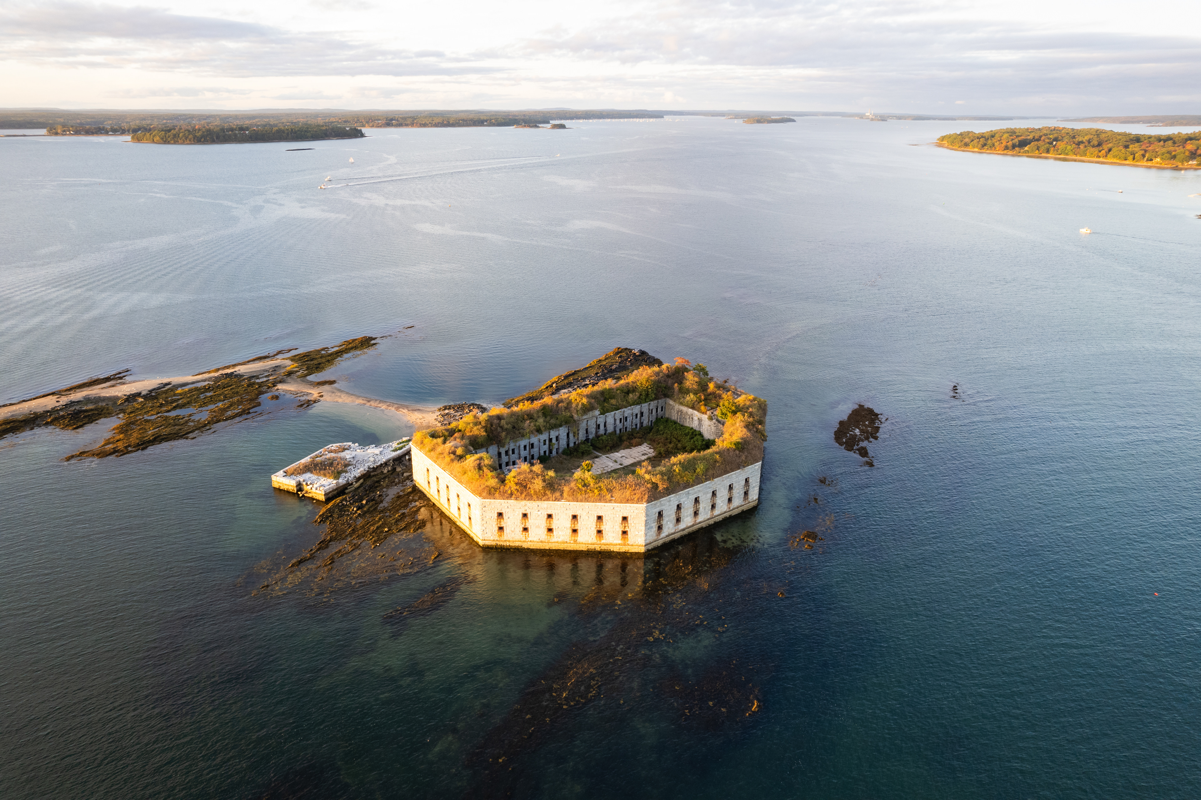 Golden Hour over Fort Gorges