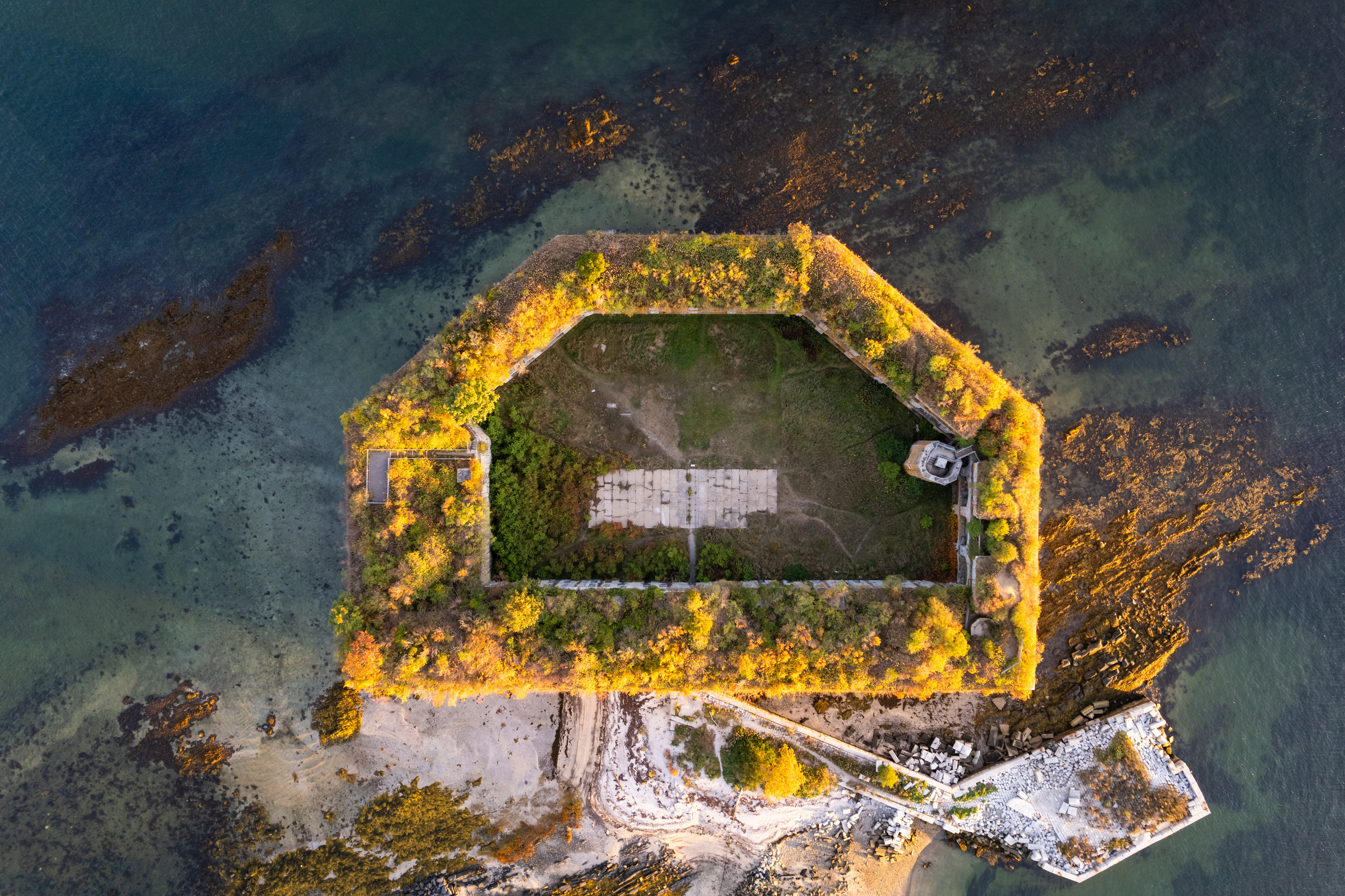 Golden Hour over Fort Gorges