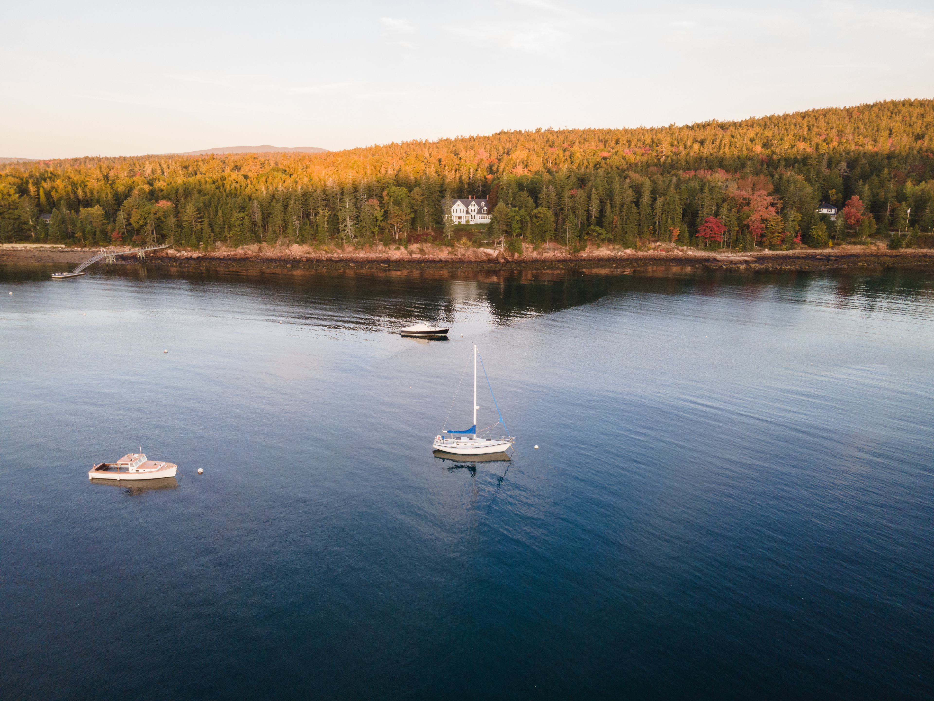 Sunrise over Seal Harbor, Mount Desert Island