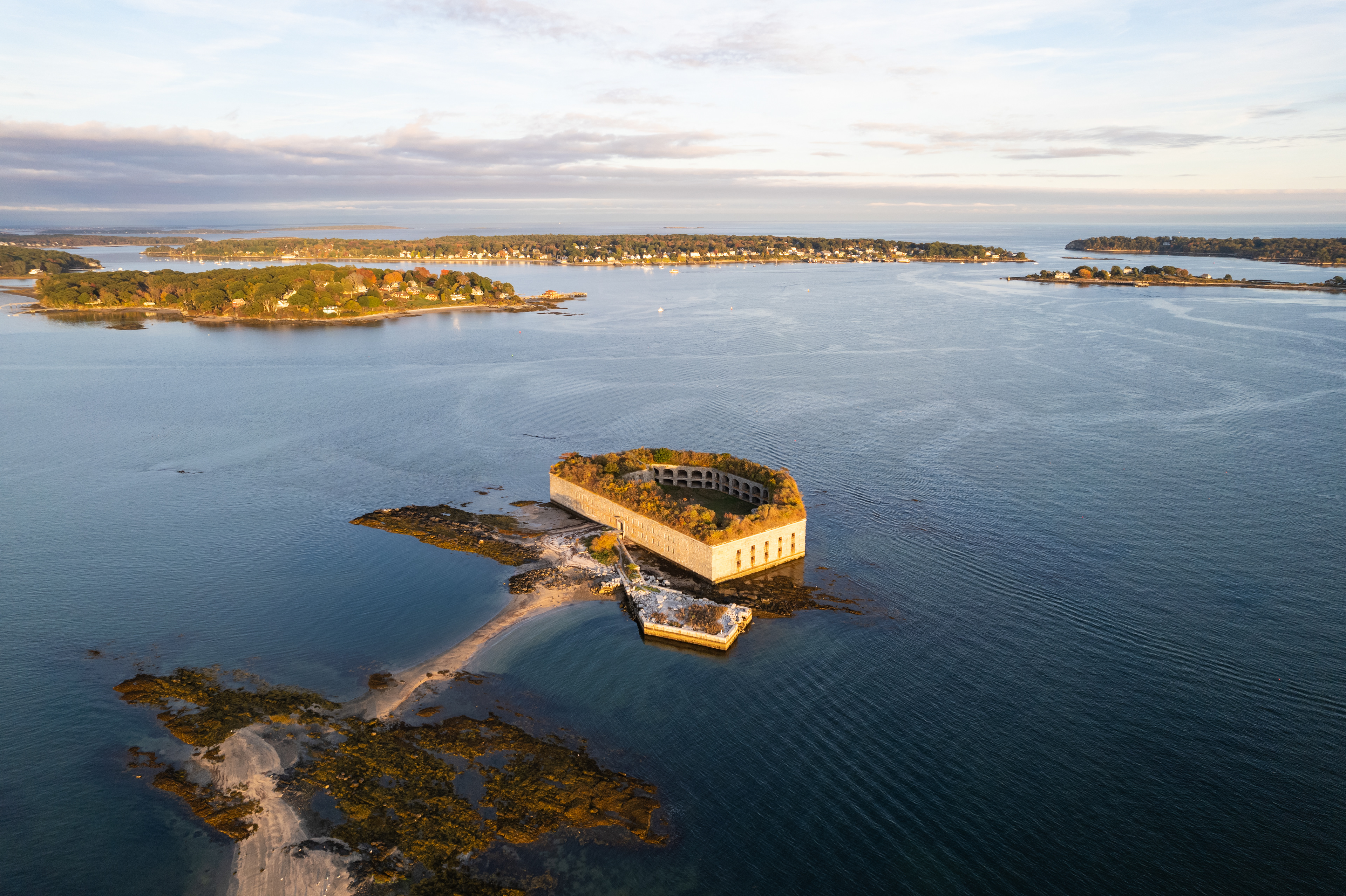 Golden Hour over Fort Gorges