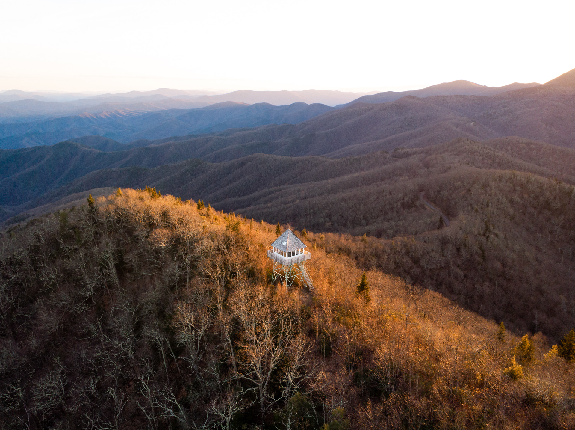 Green Knob Lookout Tower, Yancey Co.