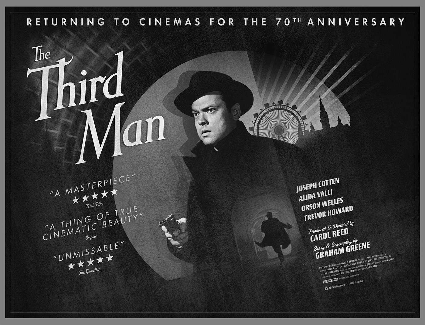 Quad poster concept for 70th anniversary release of the cinematic masterpiece. Client: STUDIOCANAL UK