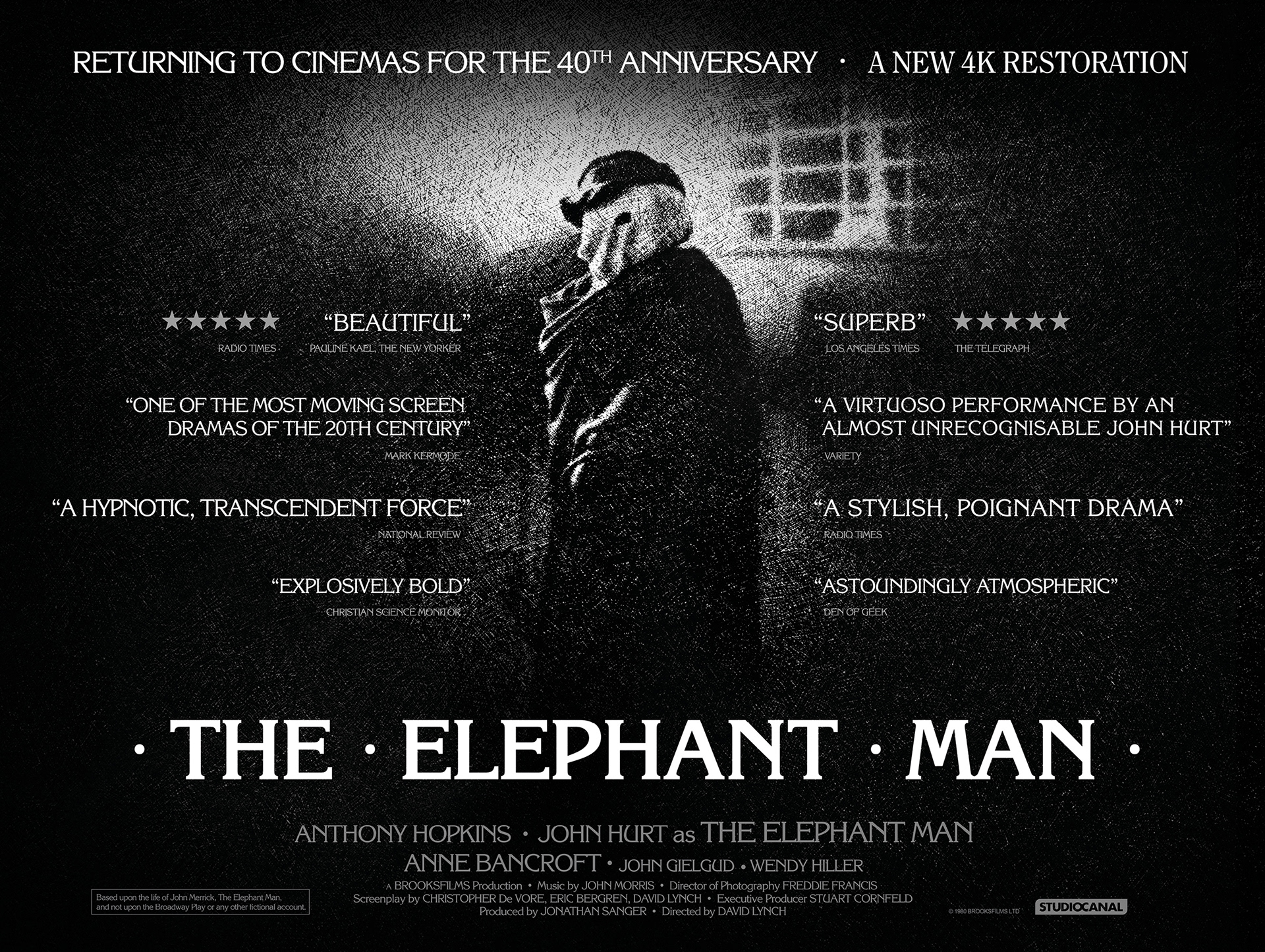 Quad poster design for re-release of David Lynch's masterpiece. Client: STUDIOCANAL UK