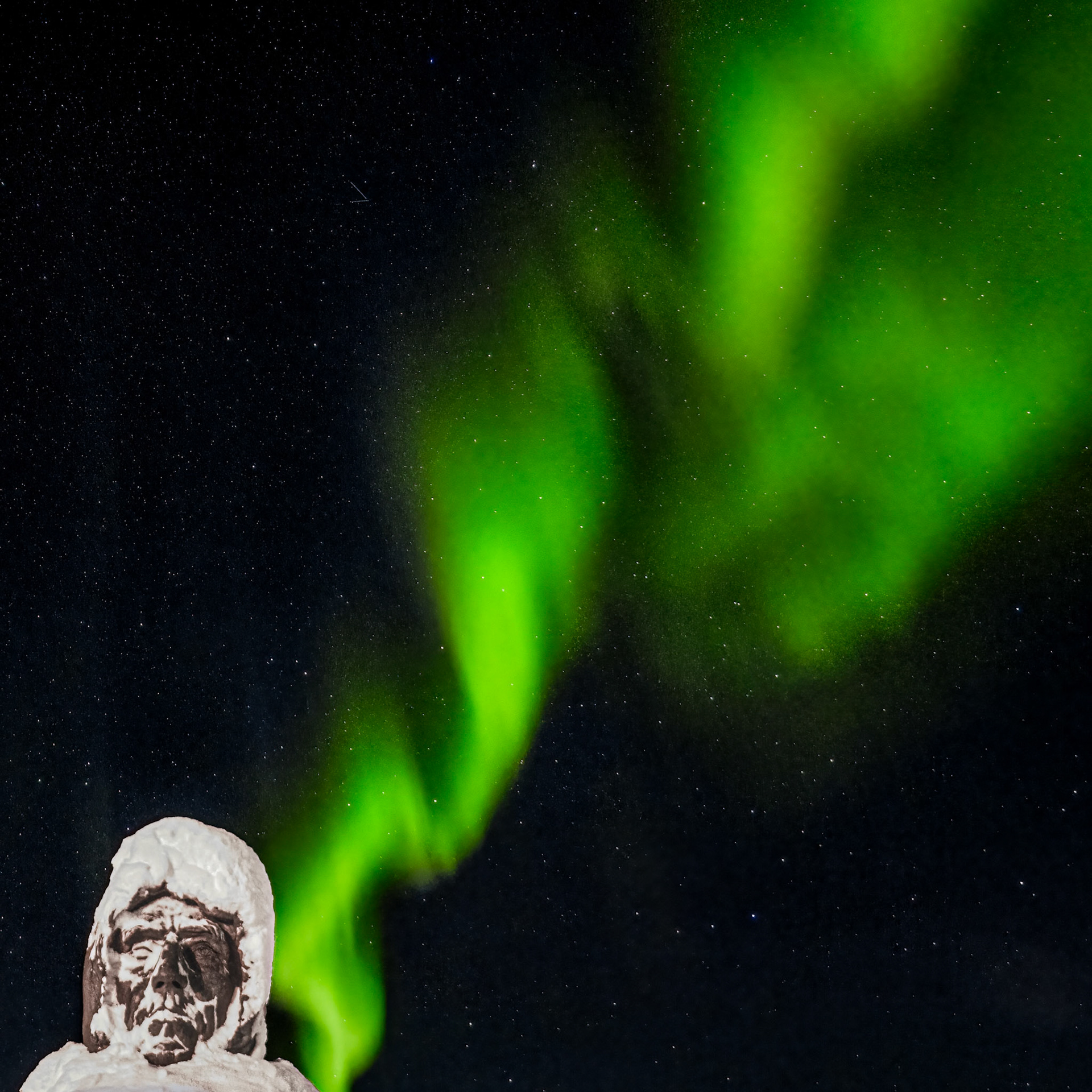 Roald Amundsen under nordlyset