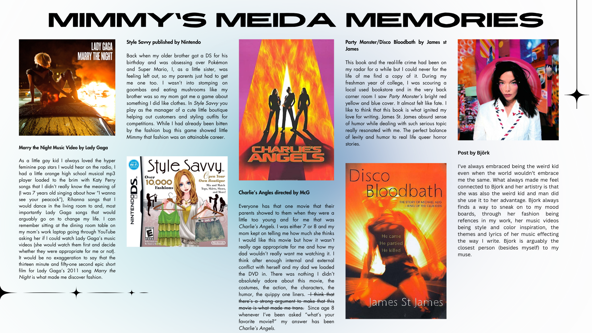 MIMMY'S MEDIA MEMORIES