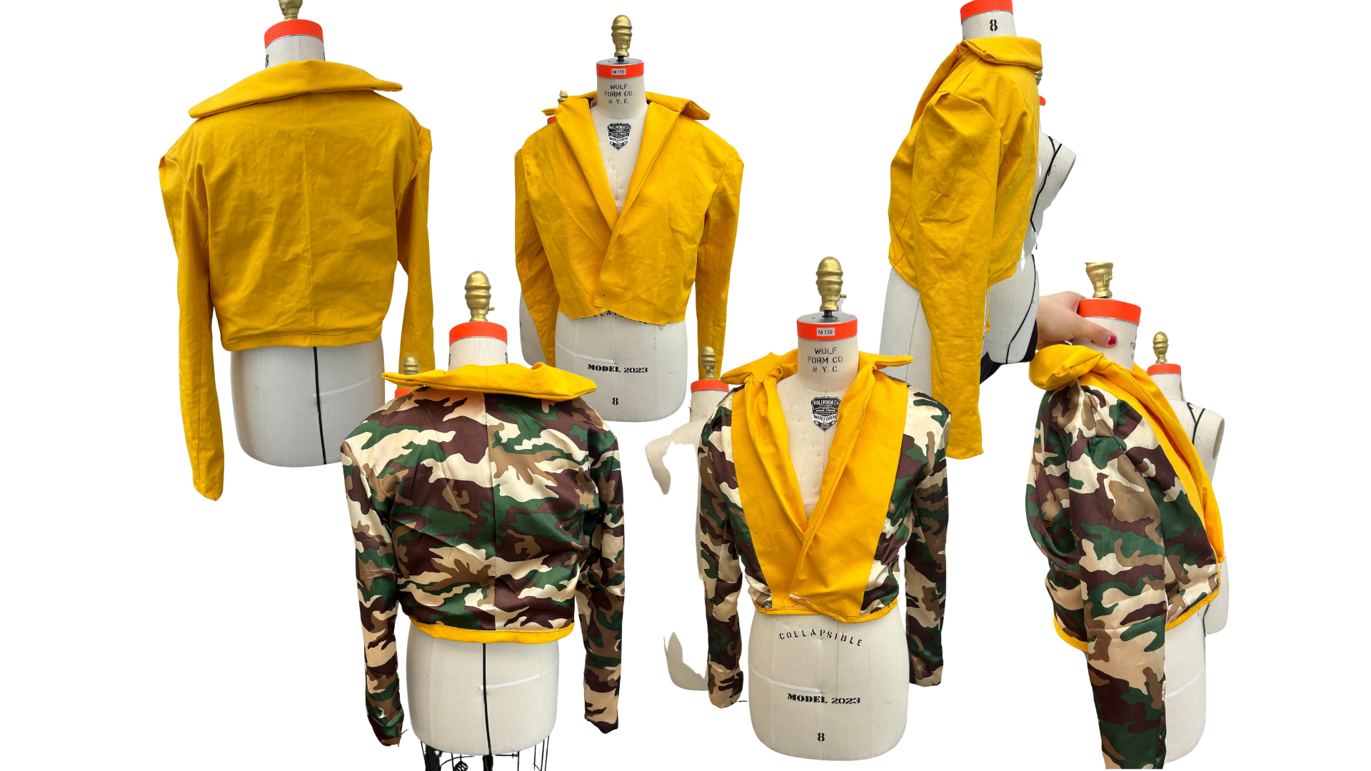 DRAPED JACKET WITH LINING
