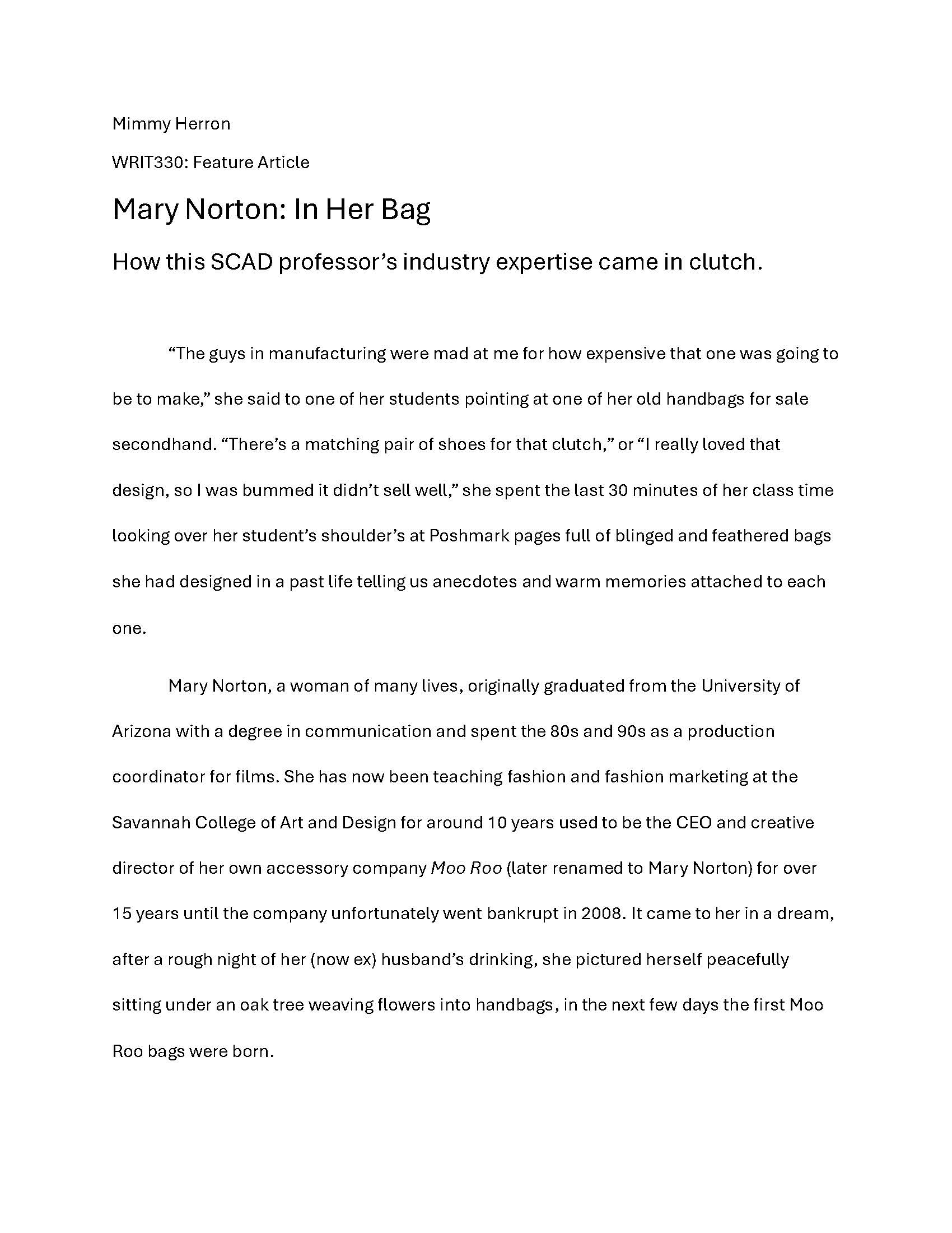 FEATURE ARTICLE (1 of 6)