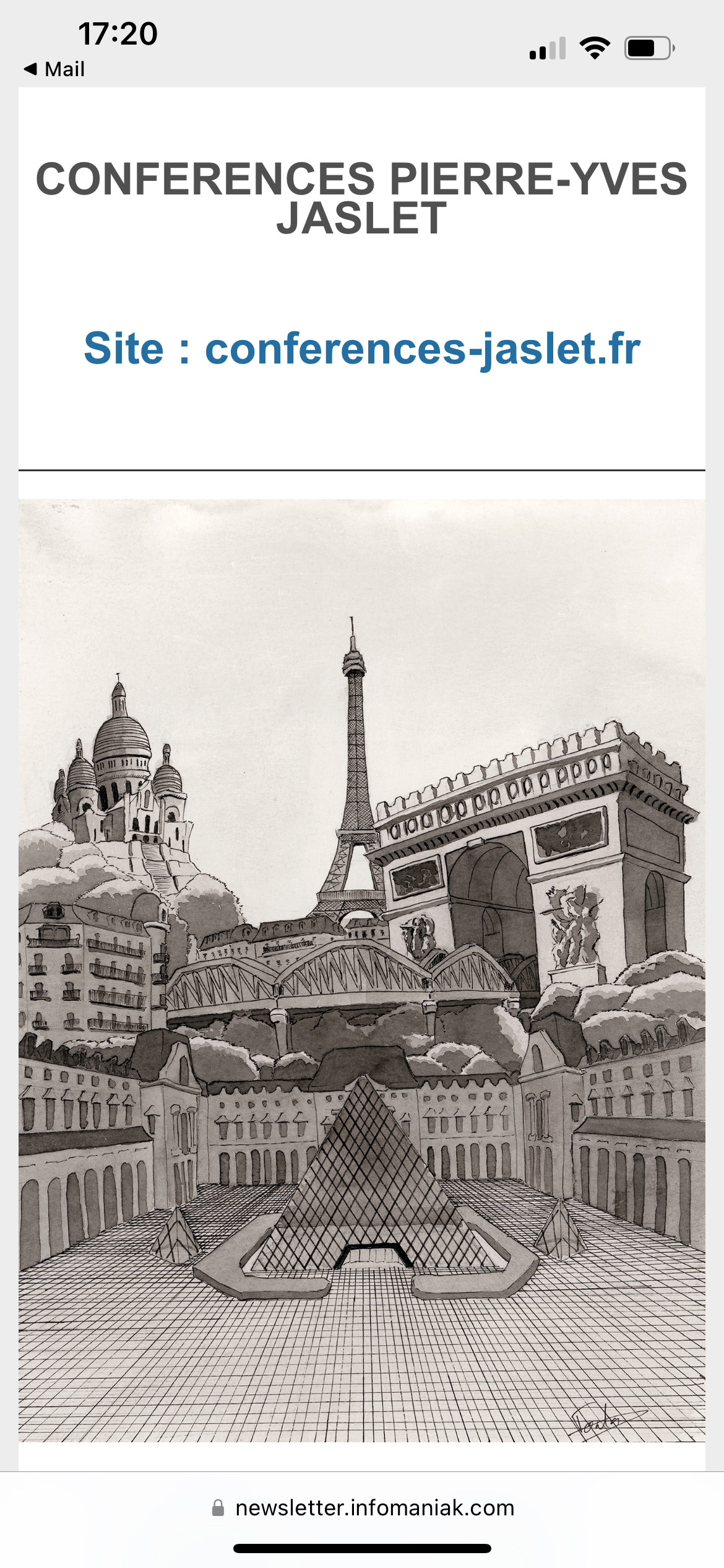 Above artwork used as an illustration for the website newsletter