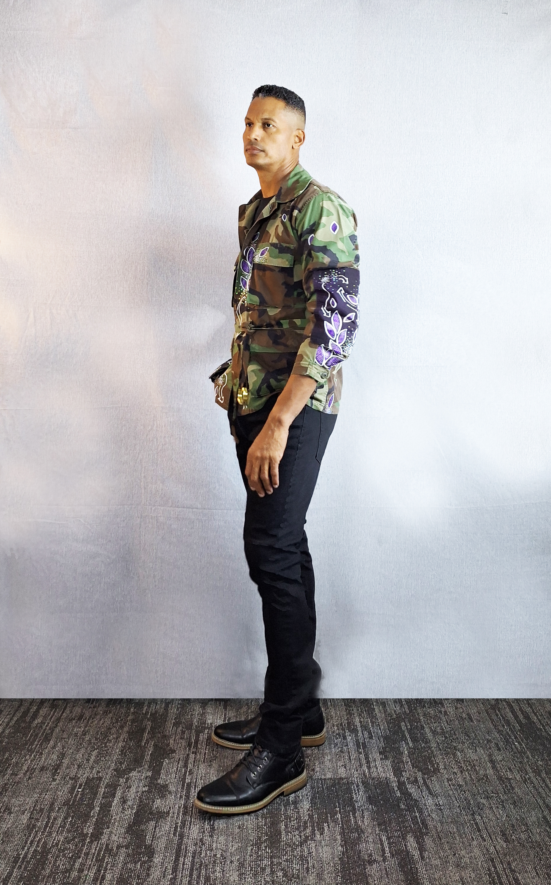 Unisex Camu Jacket / Purple Autumn