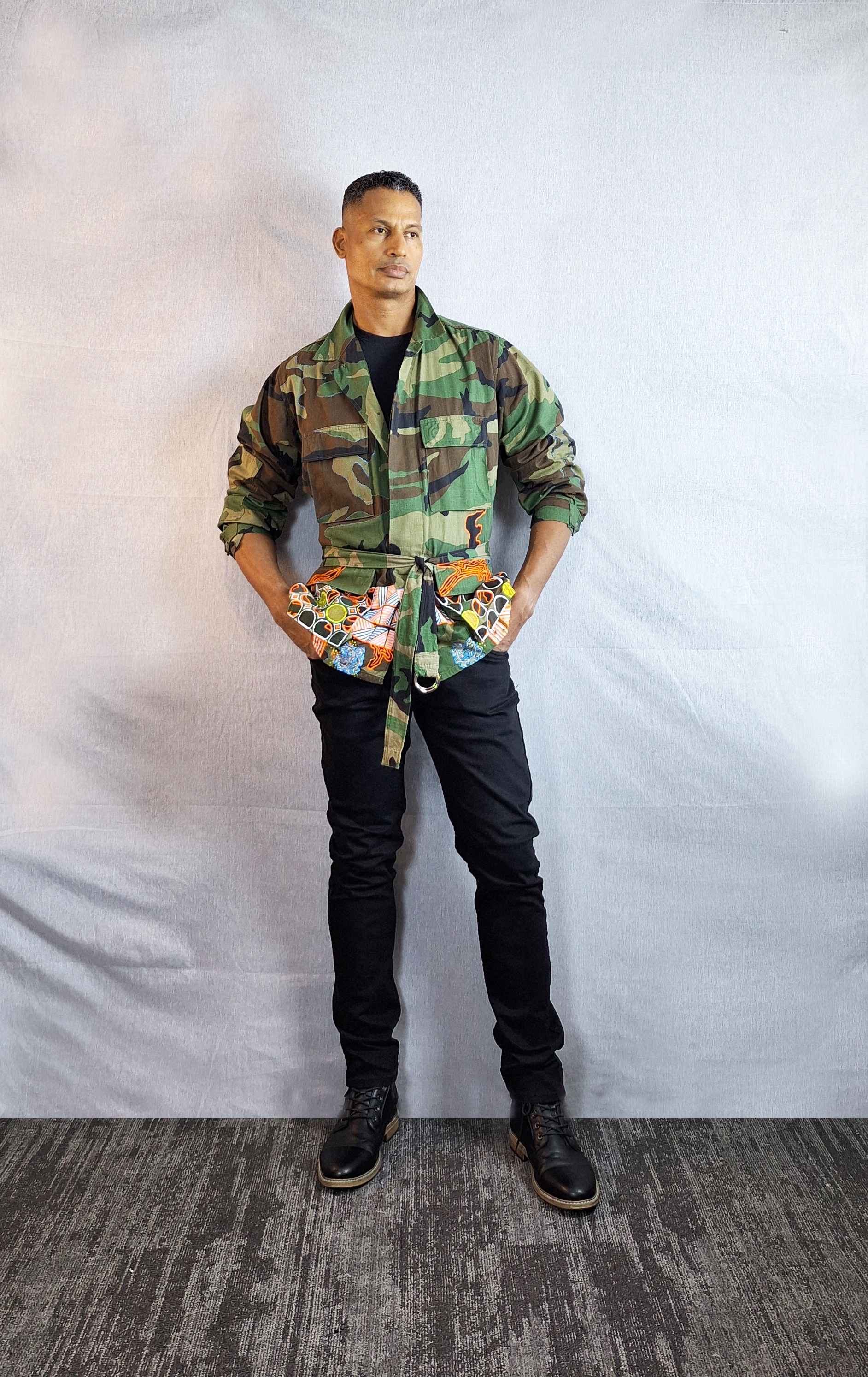 Unisex Camu Jacket/Orange Life